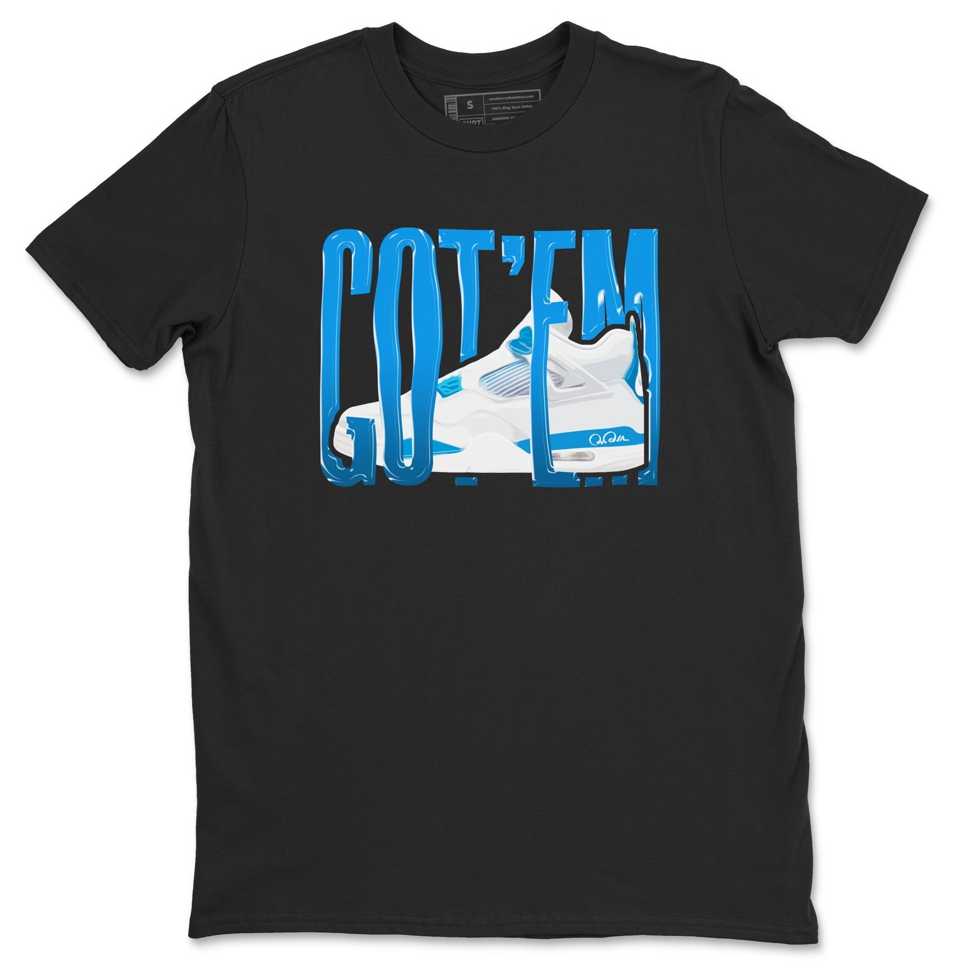 Wiggling Gotem snkmatch Tees - Air Jordan 4 Military Blue