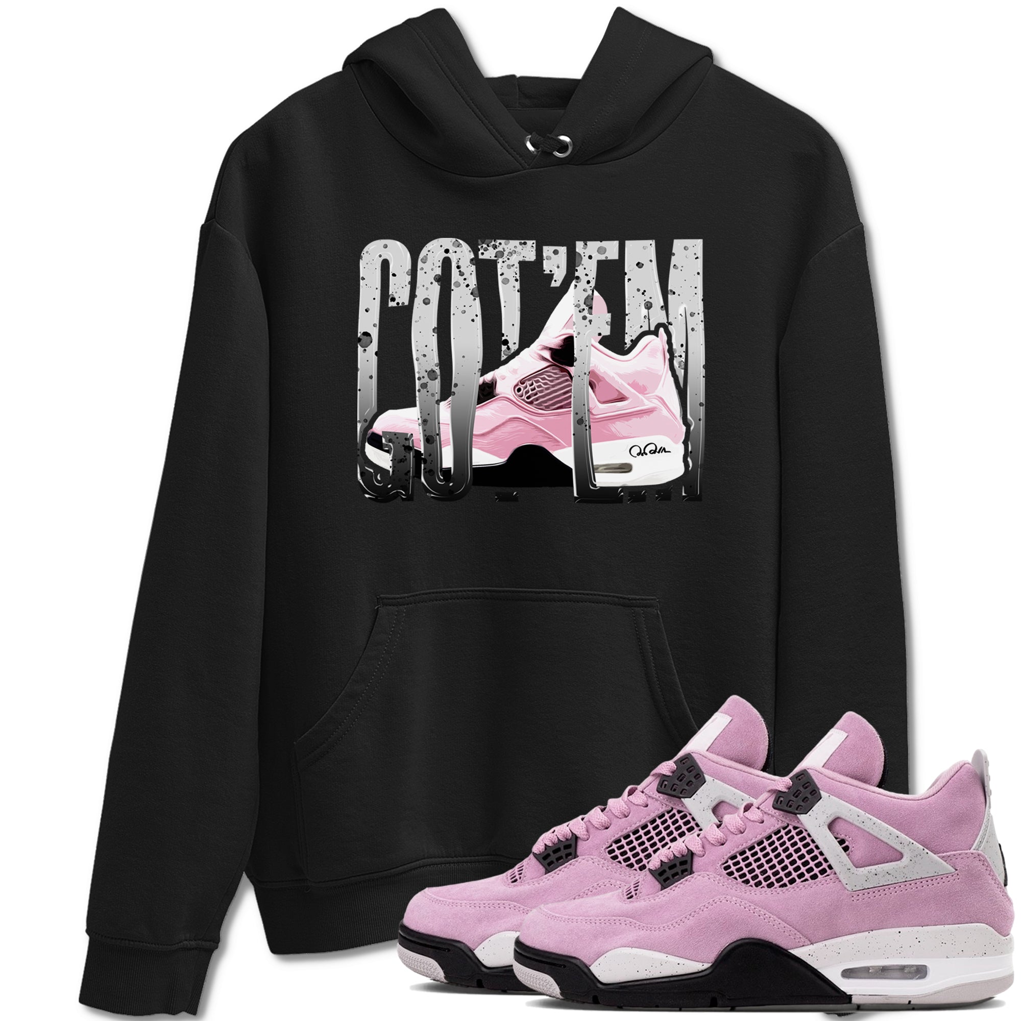 Wiggling Gotem snkmatch Tees - Air Jordan 4 Orchid