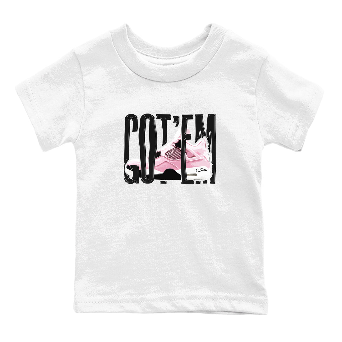 Wiggling Gotem snkmatch Tees Kids - Air Jordan 4 Orchid