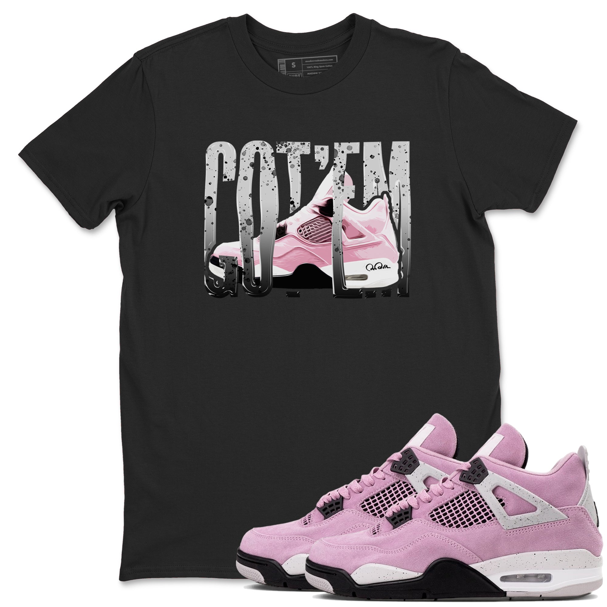 Wiggling Gotem snkmatch Tees - Air Jordan 4 Orchid