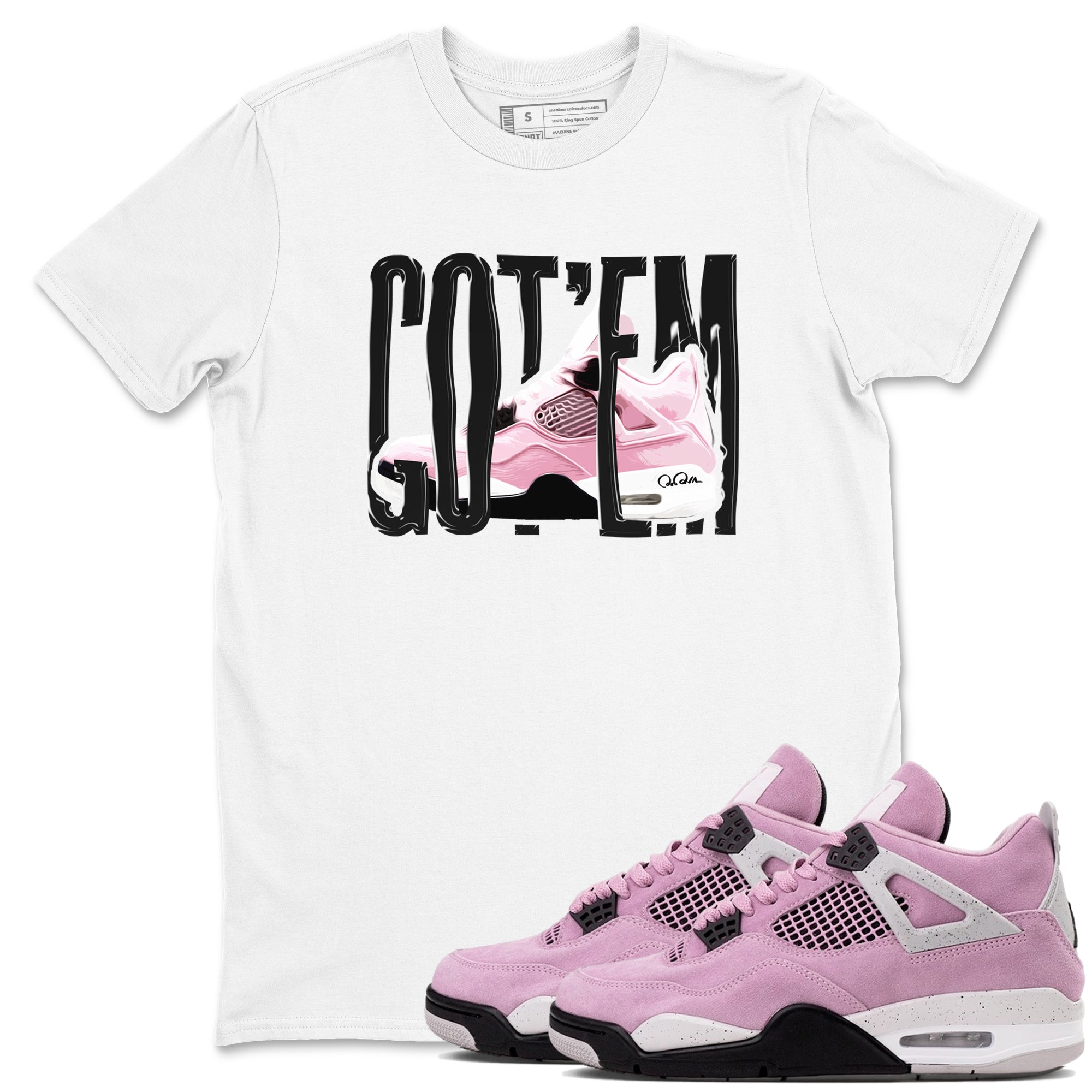 Wiggling Gotem snkmatch Tees - Air Jordan 4 Orchid