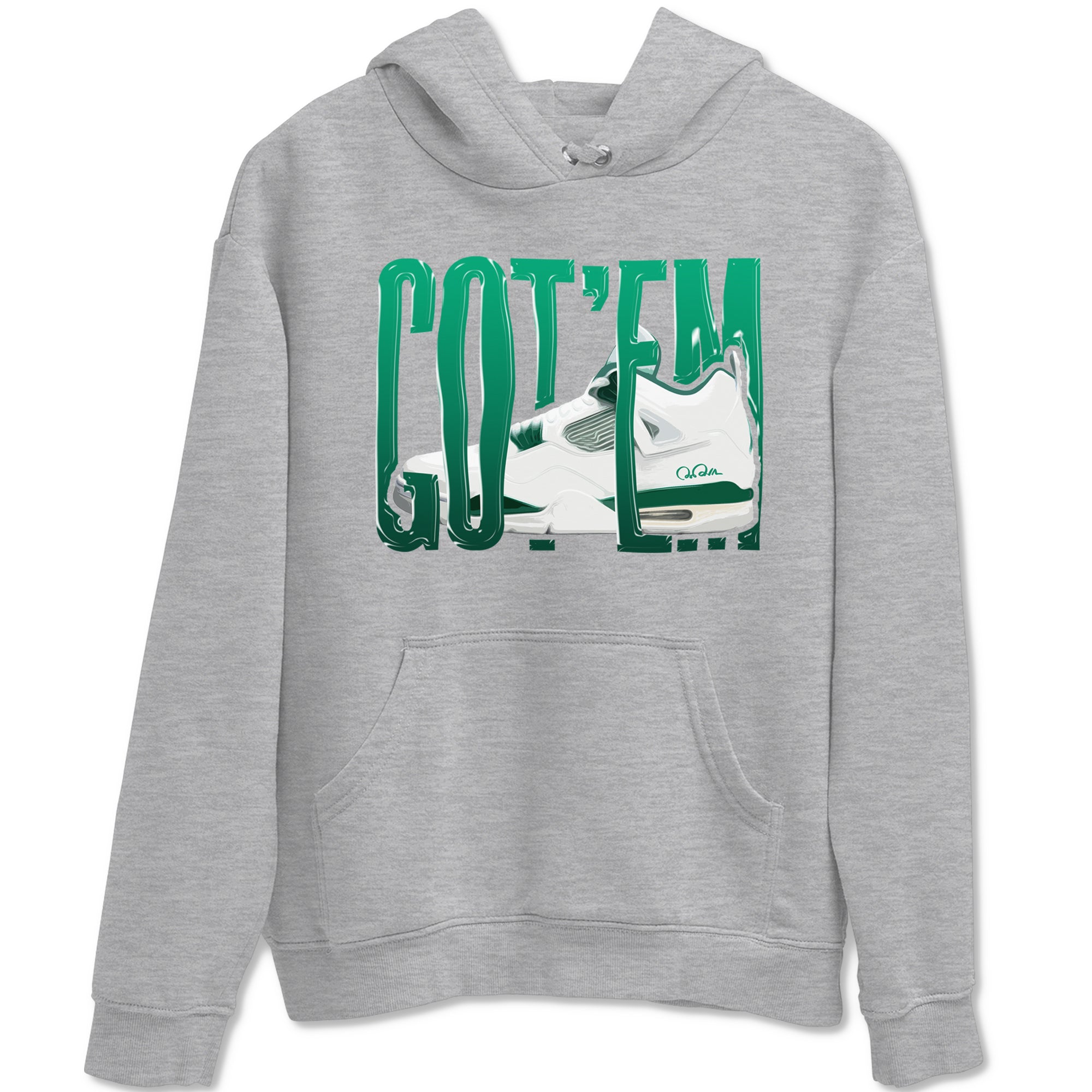Wiggling Gotem snkmatch Tees - Air Jordan 4 Oxidized Green