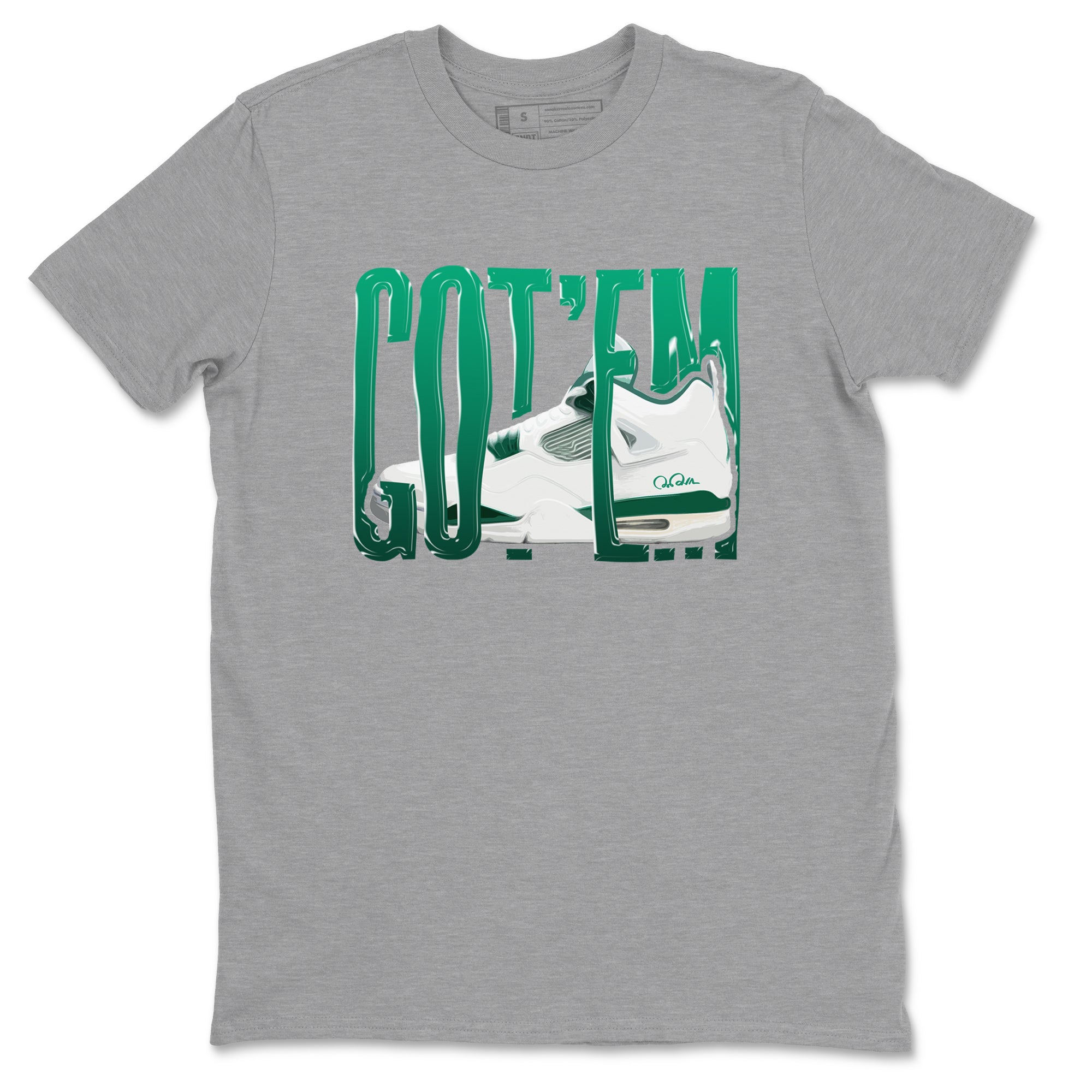 Wiggling Gotem snkmatch Tees - Air Jordan 4 Oxidized Green