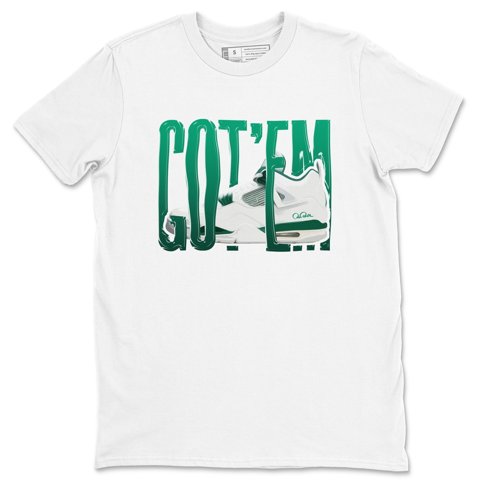 Wiggling Gotem snkmatch Tees - Air Jordan 4 Oxidized Green