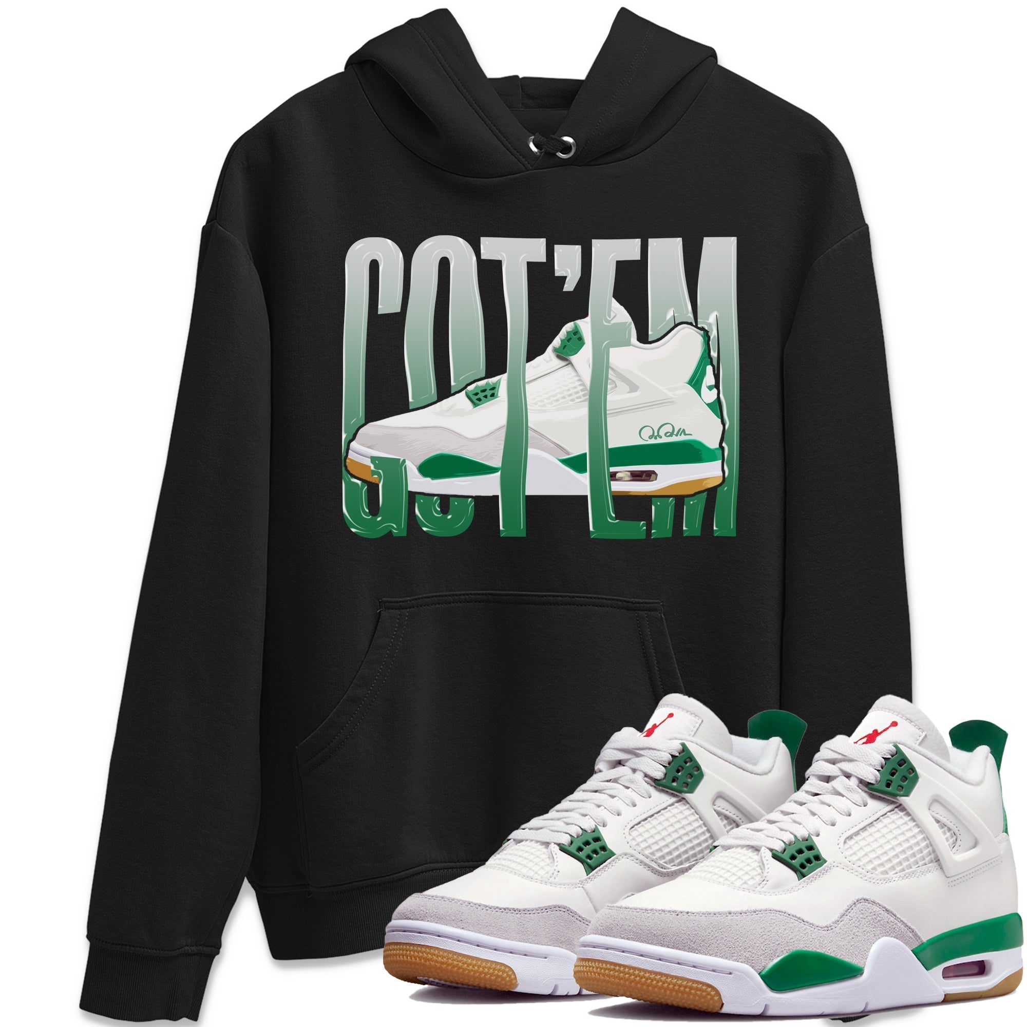 Wiggling Gotem Unisex Tops - Air Jordan 4 Pine Green SB
