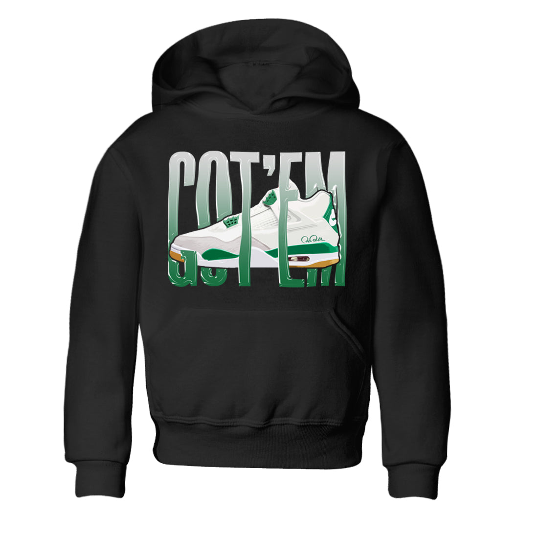 Wiggling Gotem Kids Tops - Air Jordan 4 Pine Green SB