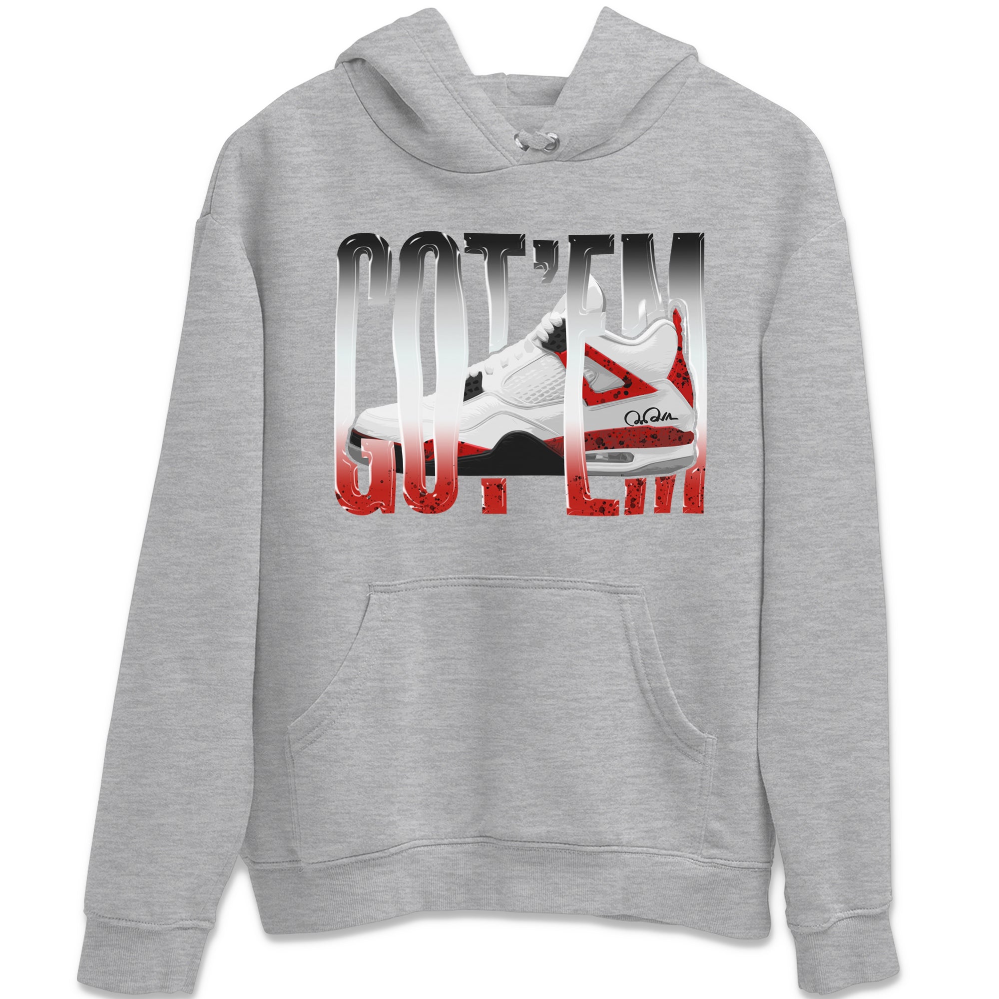 Wiggling Gotem Unisex Tops - Air Jordan 4 Red Cement