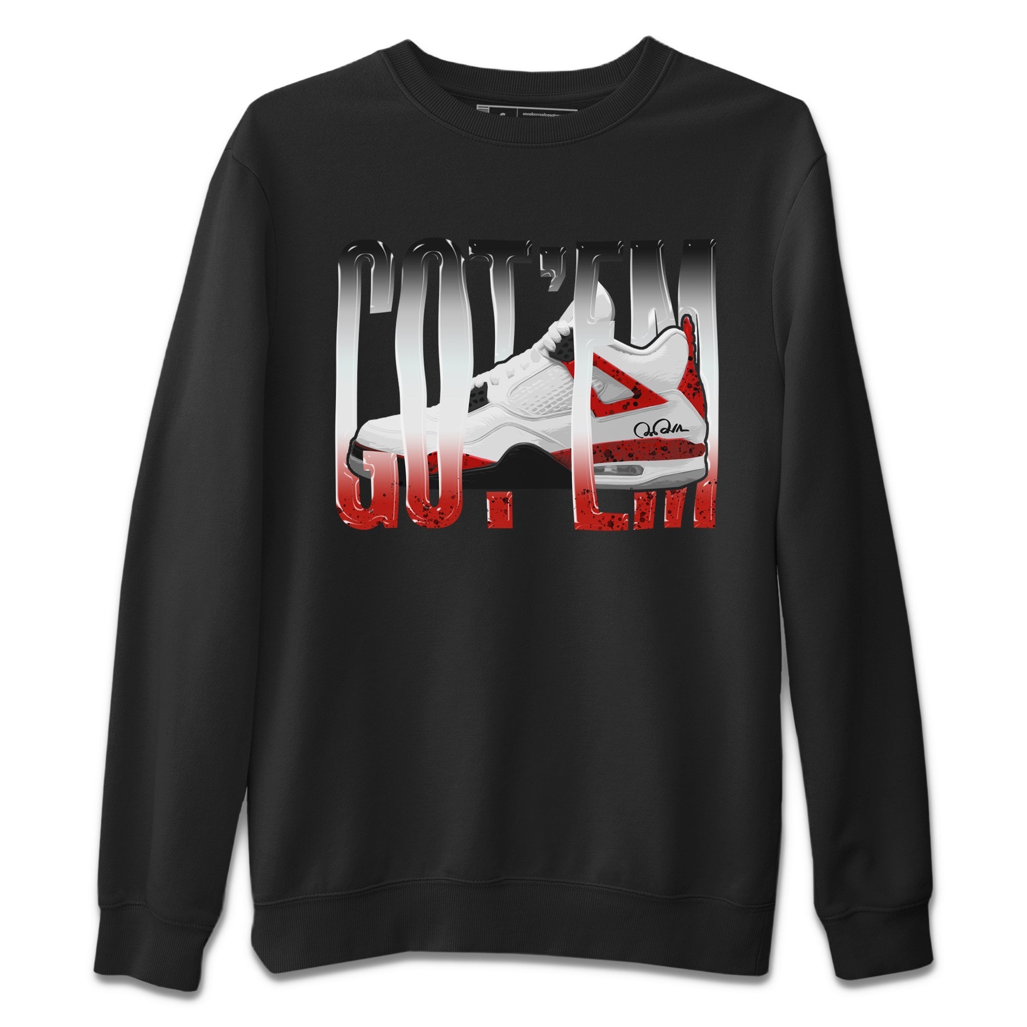 Wiggling Gotem Unisex Tops - Air Jordan 4 Red Cement