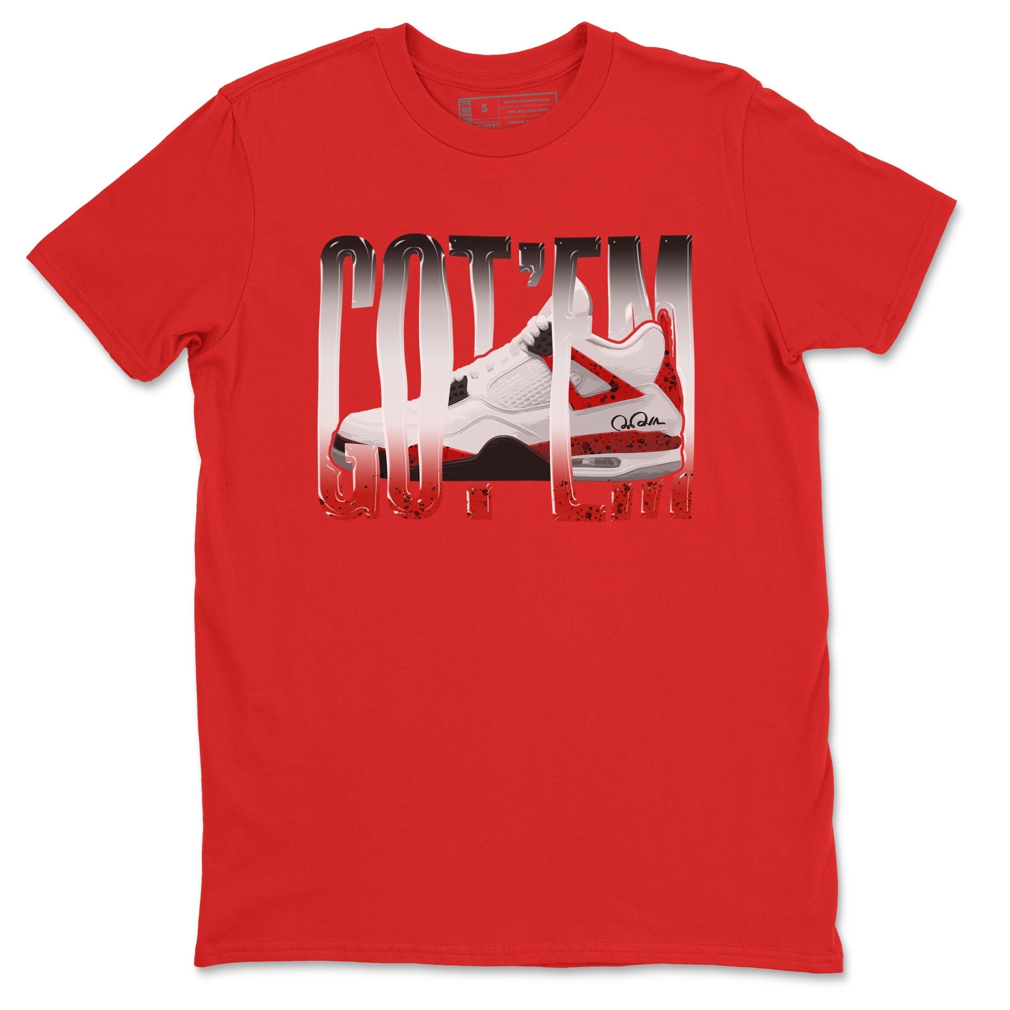 Wiggling Gotem Unisex Tops - Air Jordan 4 Red Cement
