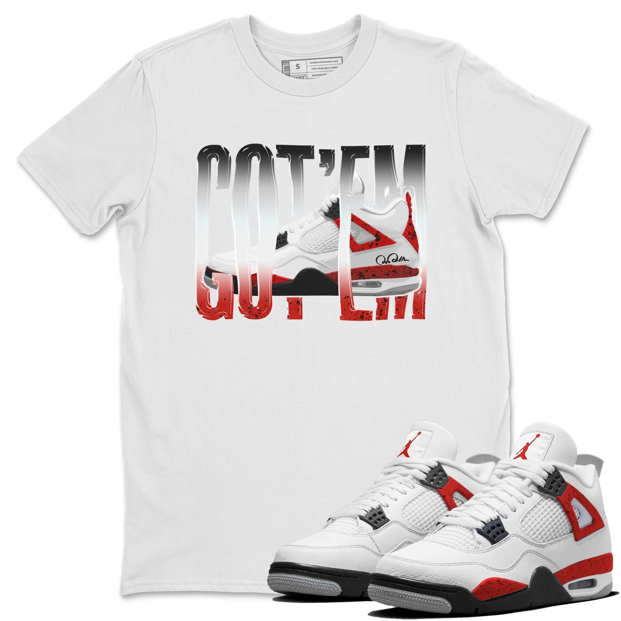 Wiggling Gotem Unisex Tops - Air Jordan 4 Red Cement