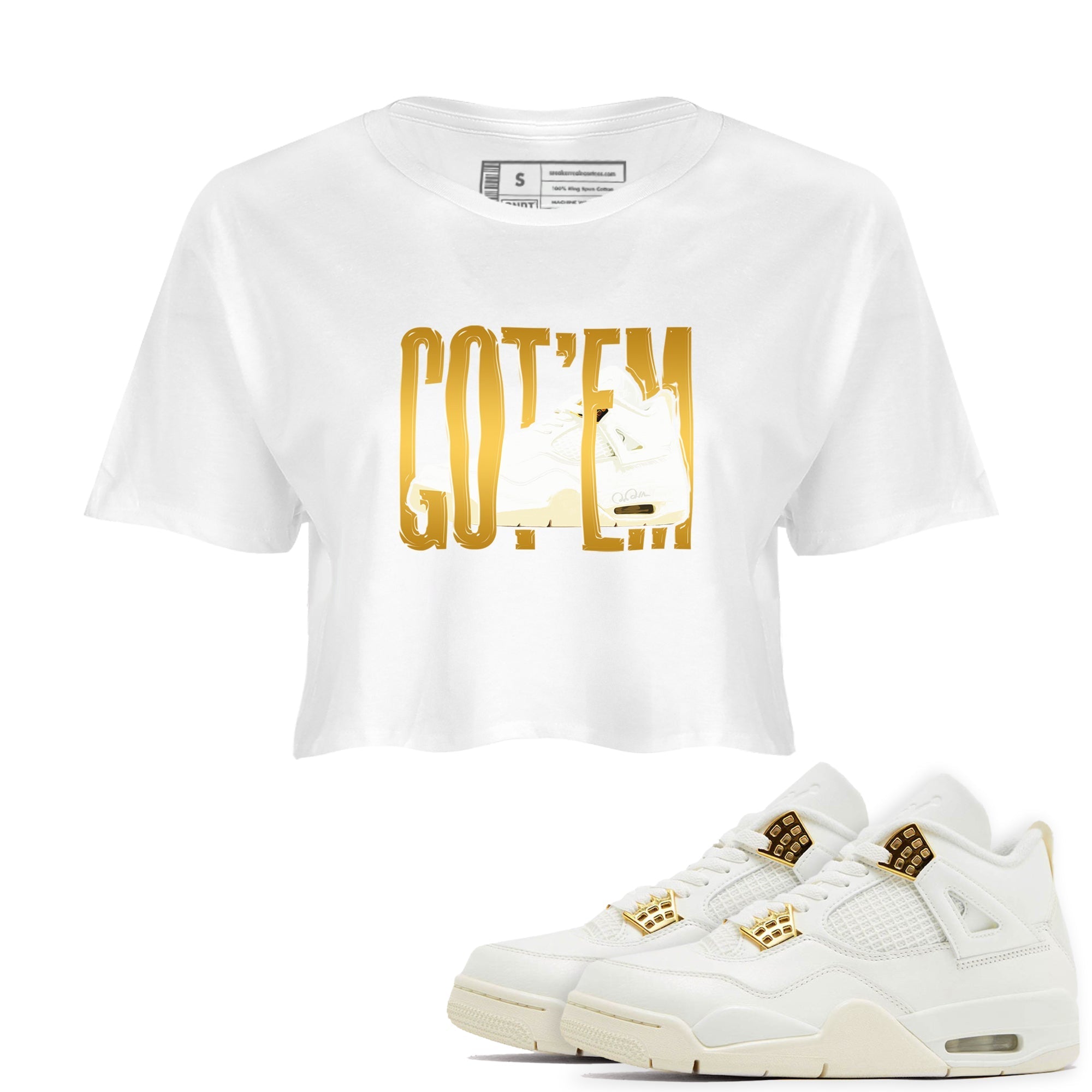 Wiggling Gotem snkmatch Women's Top - Air Jordan 4 Sail 2024