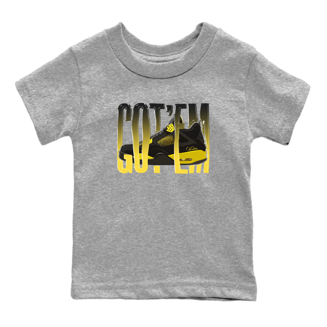 Wiggling gotem Kids Tops - Air Jordan 4 Thunder