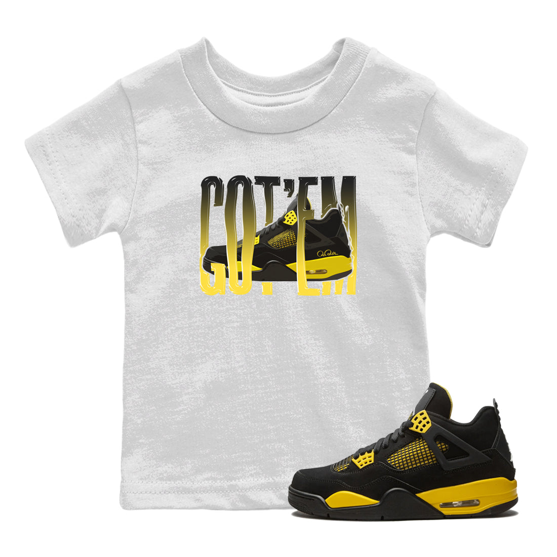 Wiggling gotem Kids Tops - Air Jordan 4 Thunder