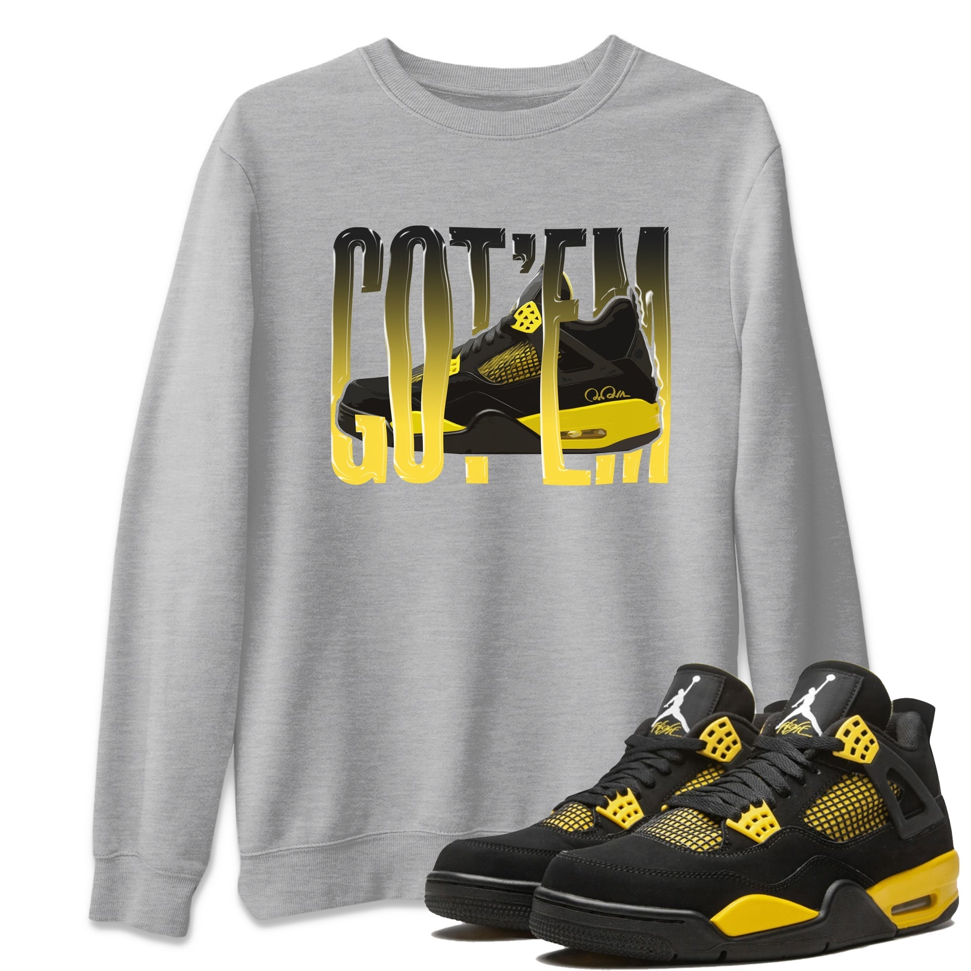 Wiggling gotem Unisex Tops - Air Jordan 4 Thunder
