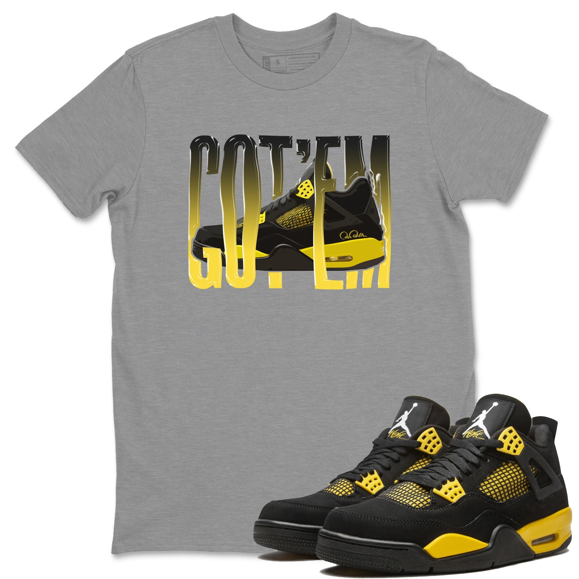 Wiggling gotem Unisex Tops - Air Jordan 4 Thunder