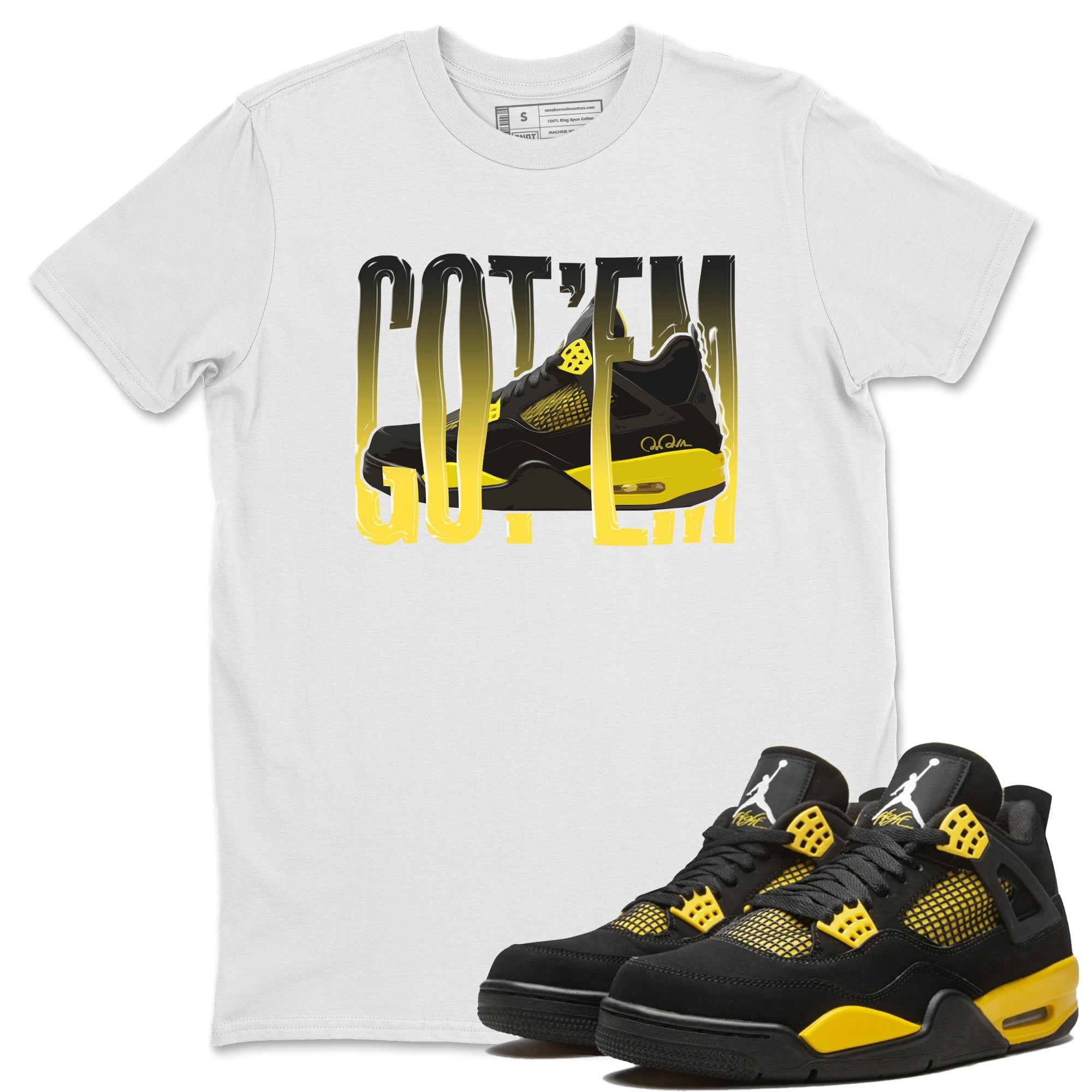 Wiggling gotem Unisex Tops - Air Jordan 4 Thunder