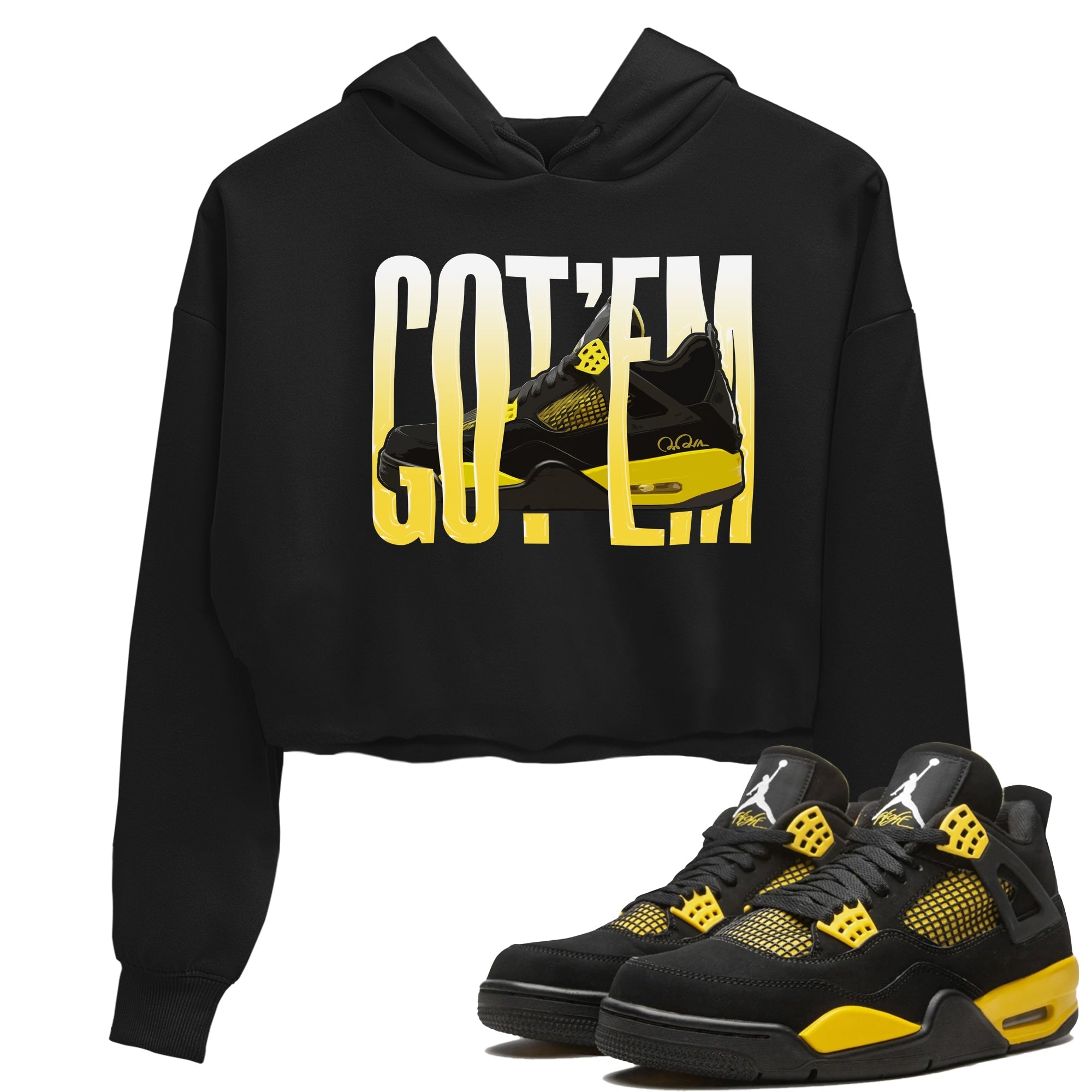 Wiggling gotem Women's Tops - Air Jordan 4 Thunder