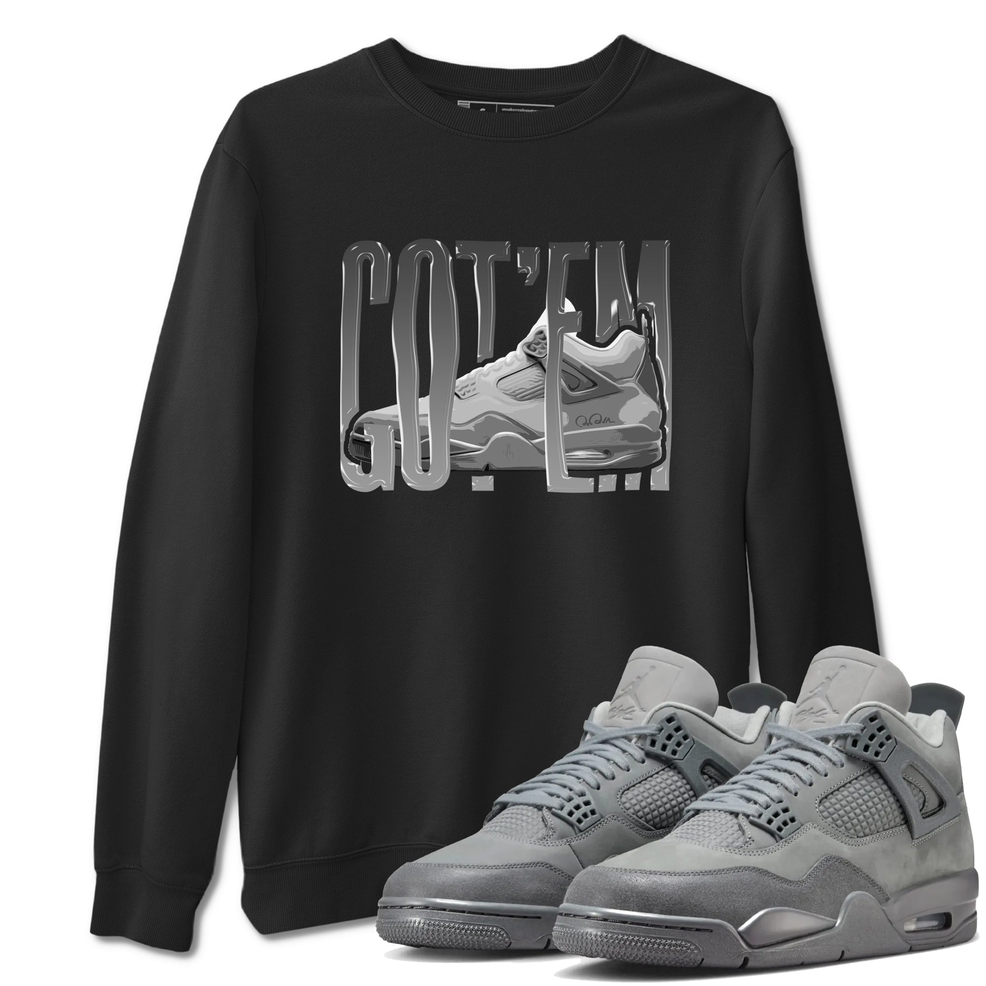 Wiggling Gotem snkmatch Tees - Air Jordan 4 Wet Cement