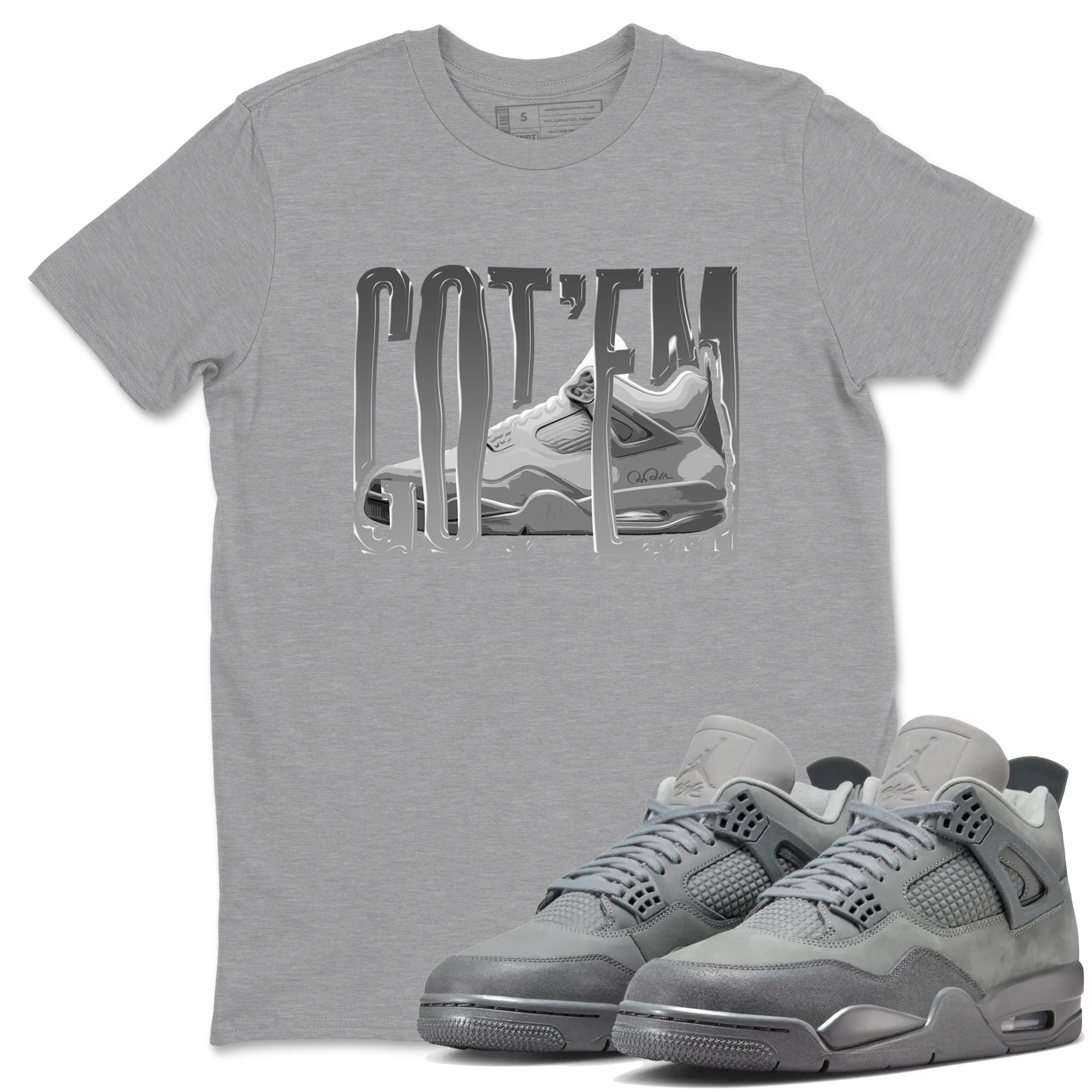 Wiggling Gotem snkmatch Tees - Air Jordan 4 Wet Cement