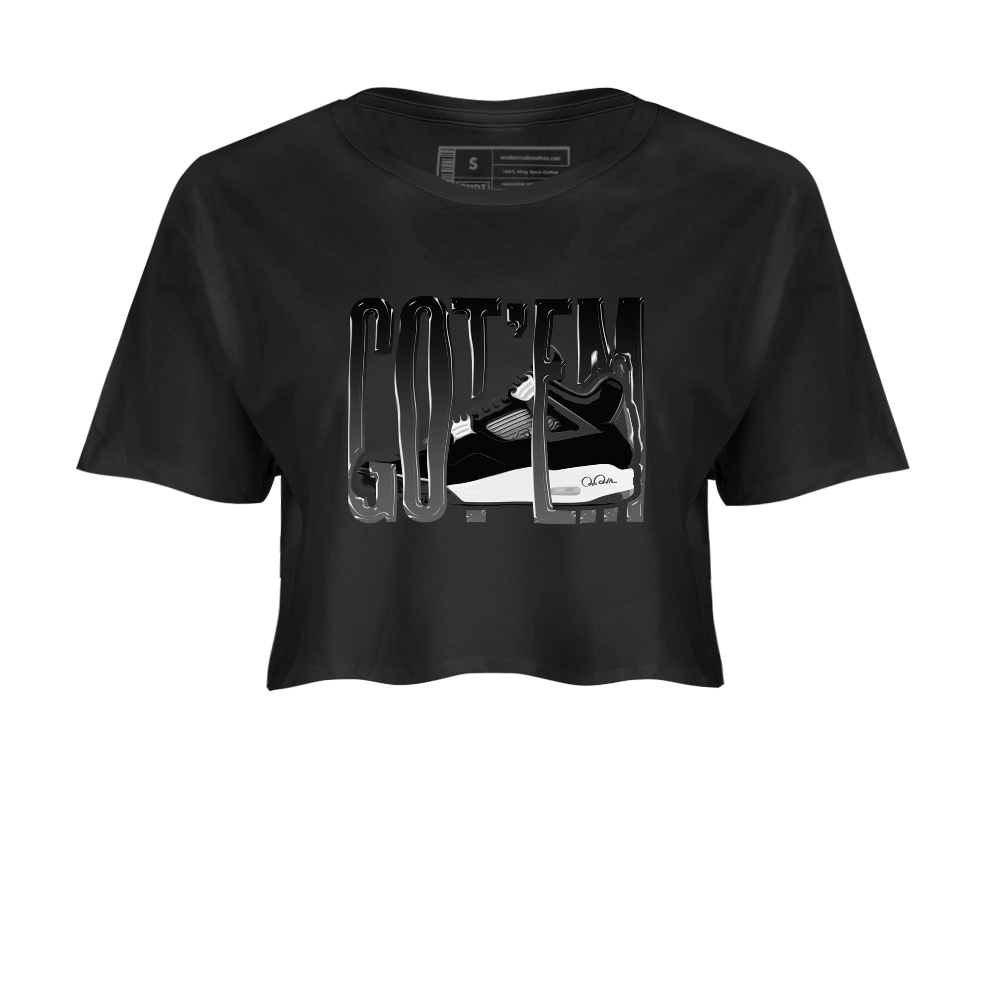 Wiggling Gotem snkmatch Women's Top - Air Jordan 4 White Thunder