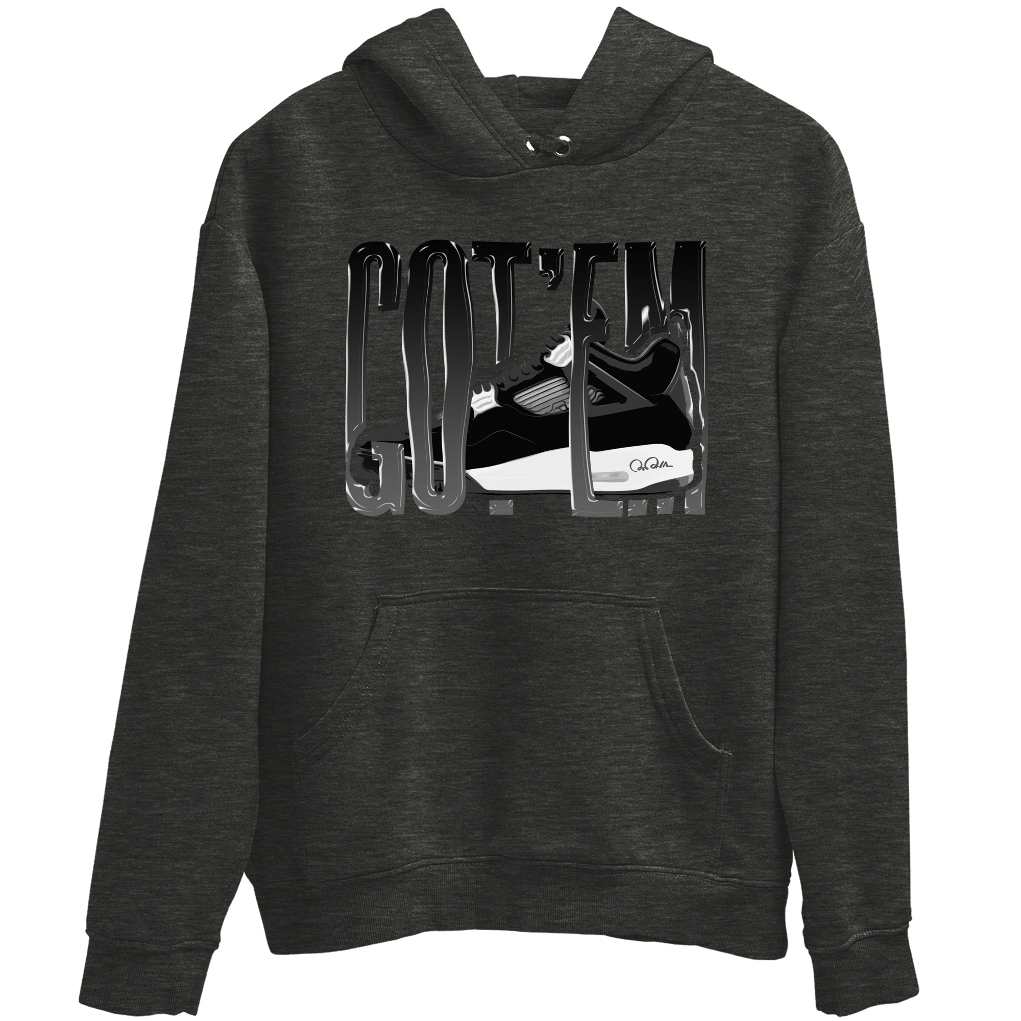 Wiggling Gotem snkmatch Tees - Air Jordan 4 White Thunder