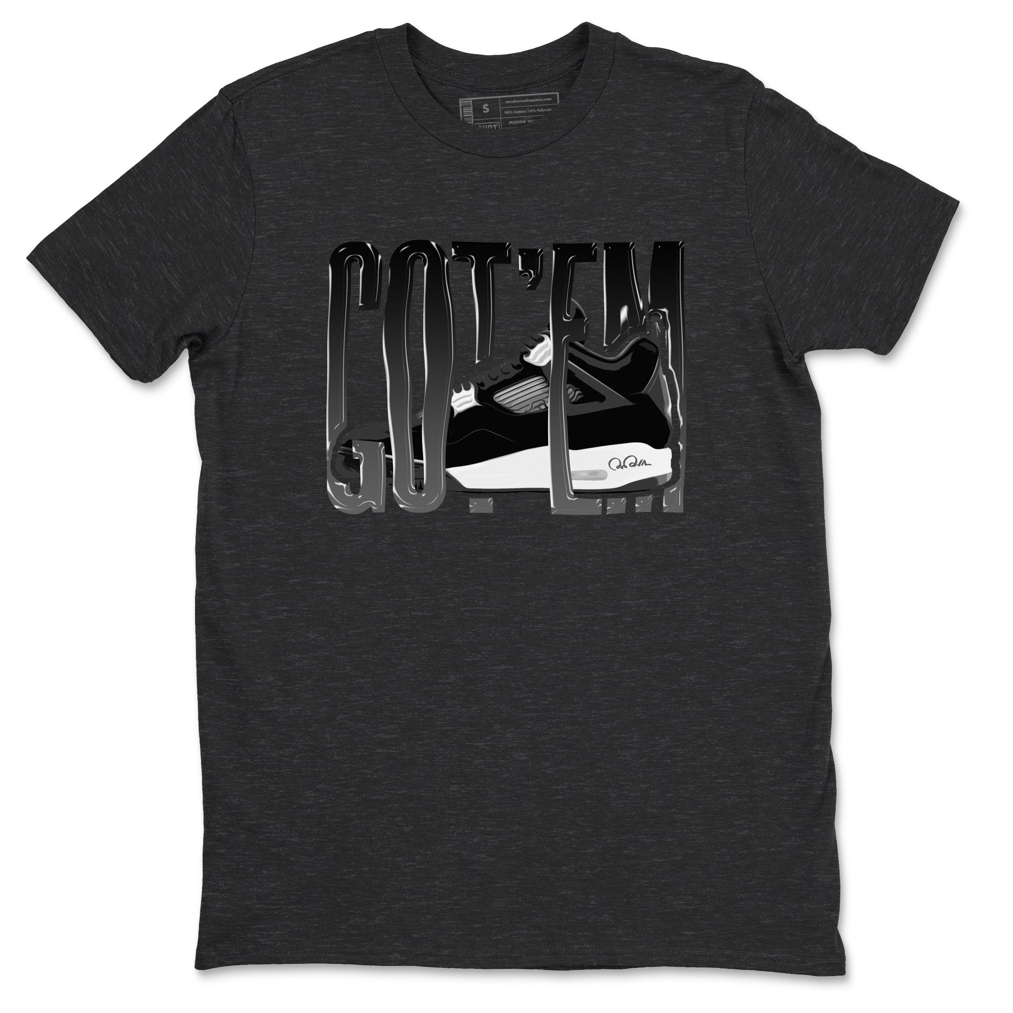 Wiggling Gotem snkmatch Tees - Air Jordan 4 White Thunder