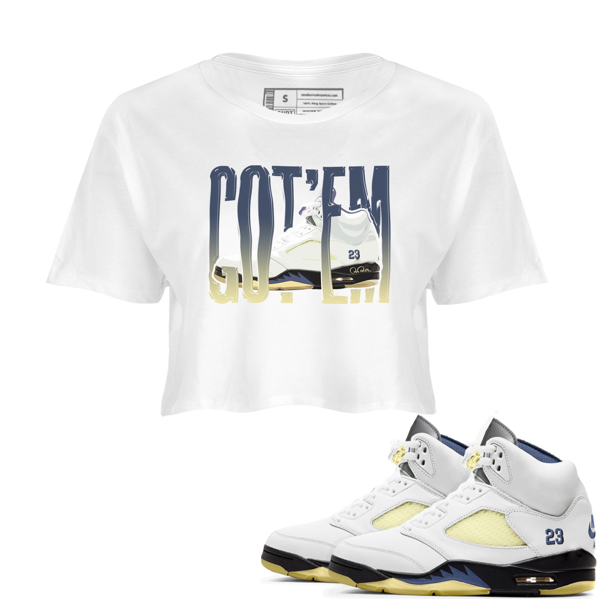 Wiggling Gotem snkmatch Women's Top - Air Jordan 5 A Ma Maniere x Photon Dust