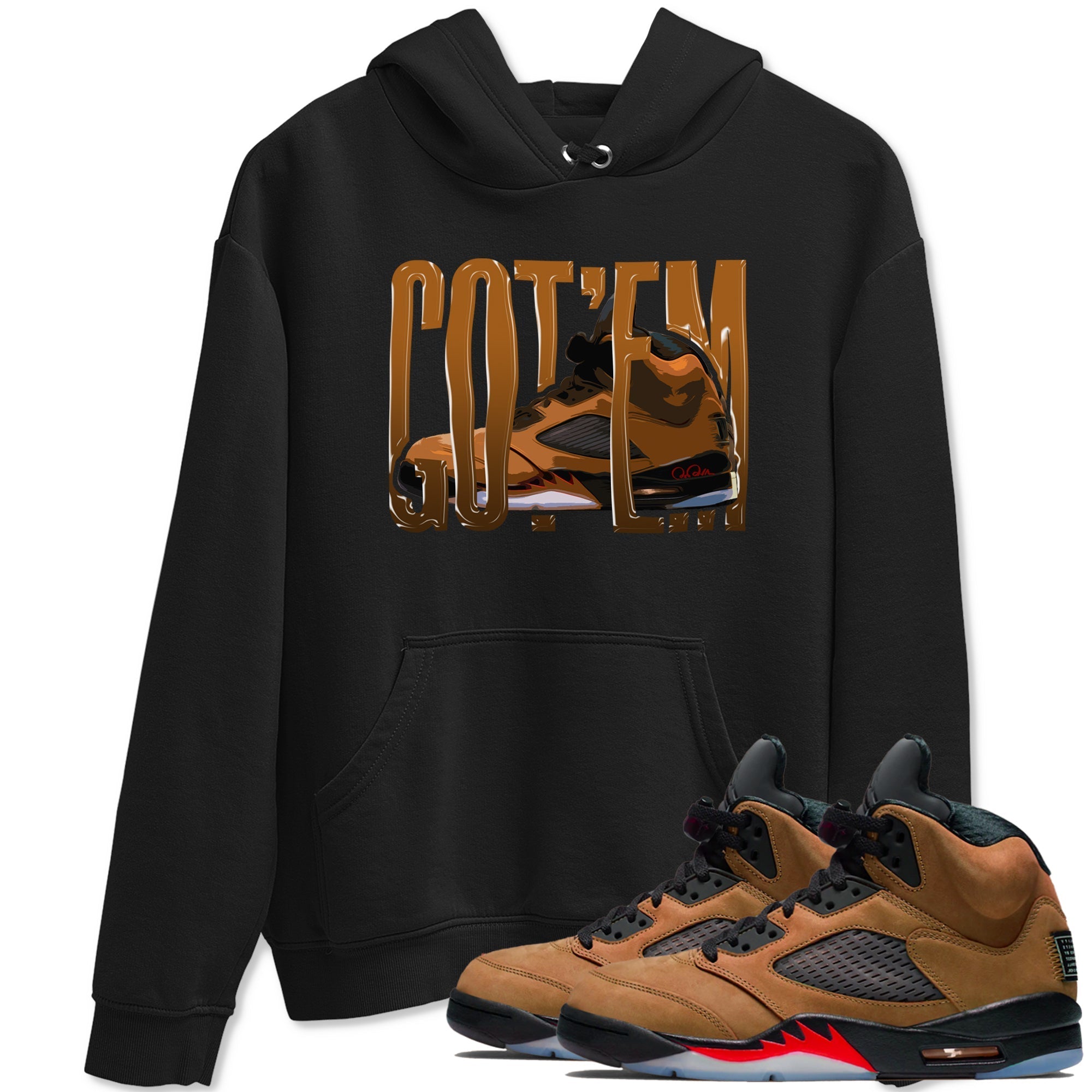 Wiggling Gotem snkmatch Tees - Air Jordan 5 Archaeo Brown