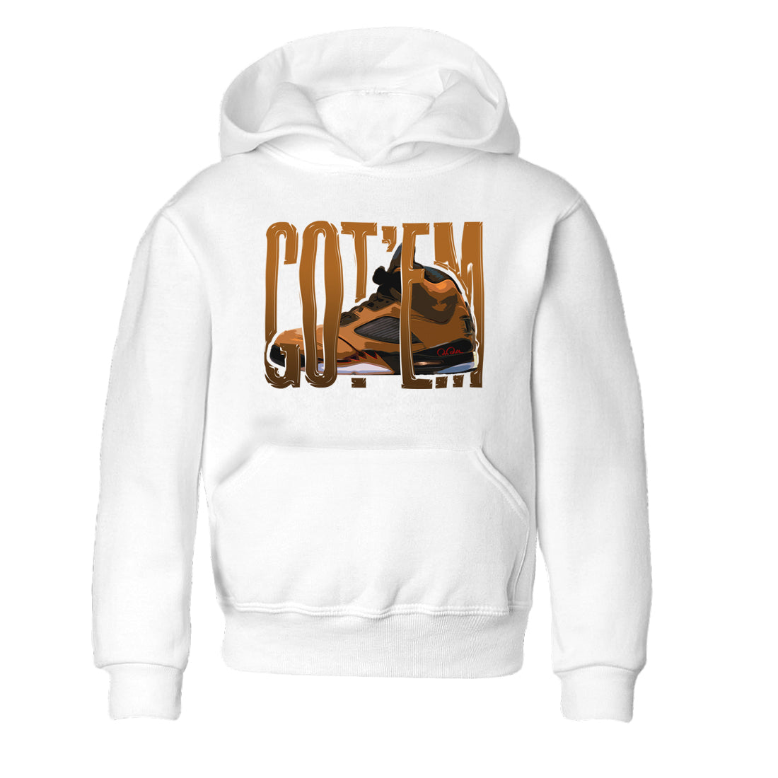 Wiggling Gotem snkmatch Tees Kids - Air Jordan 5 Archaeo Brown