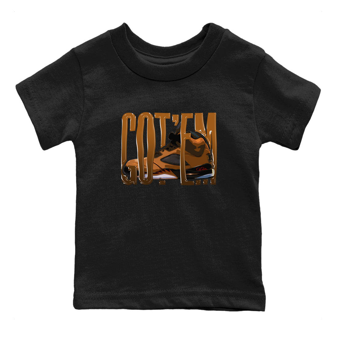 Wiggling Gotem snkmatch Tees Kids - Air Jordan 5 Archaeo Brown