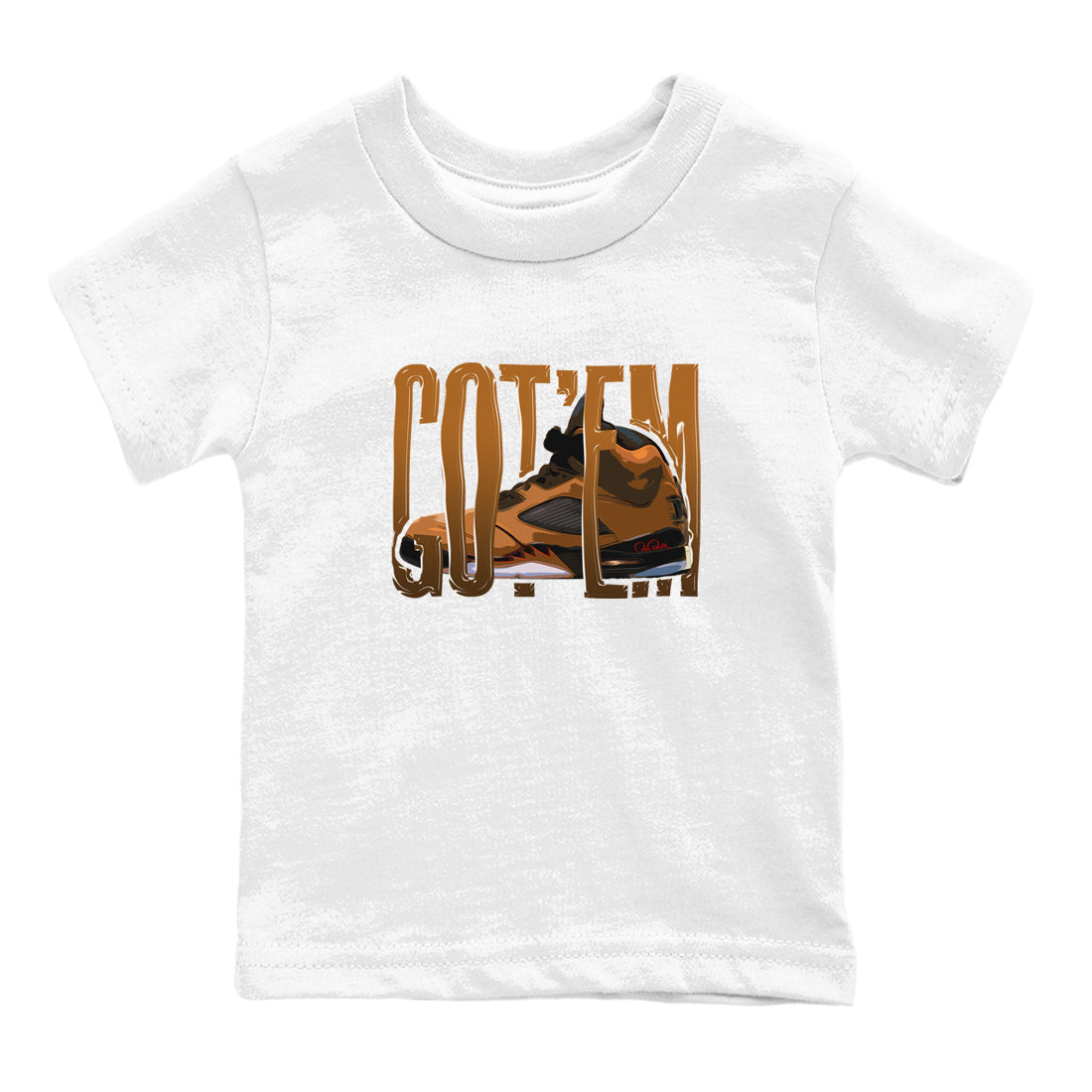 Wiggling Gotem snkmatch Tees Kids - Air Jordan 5 Archaeo Brown