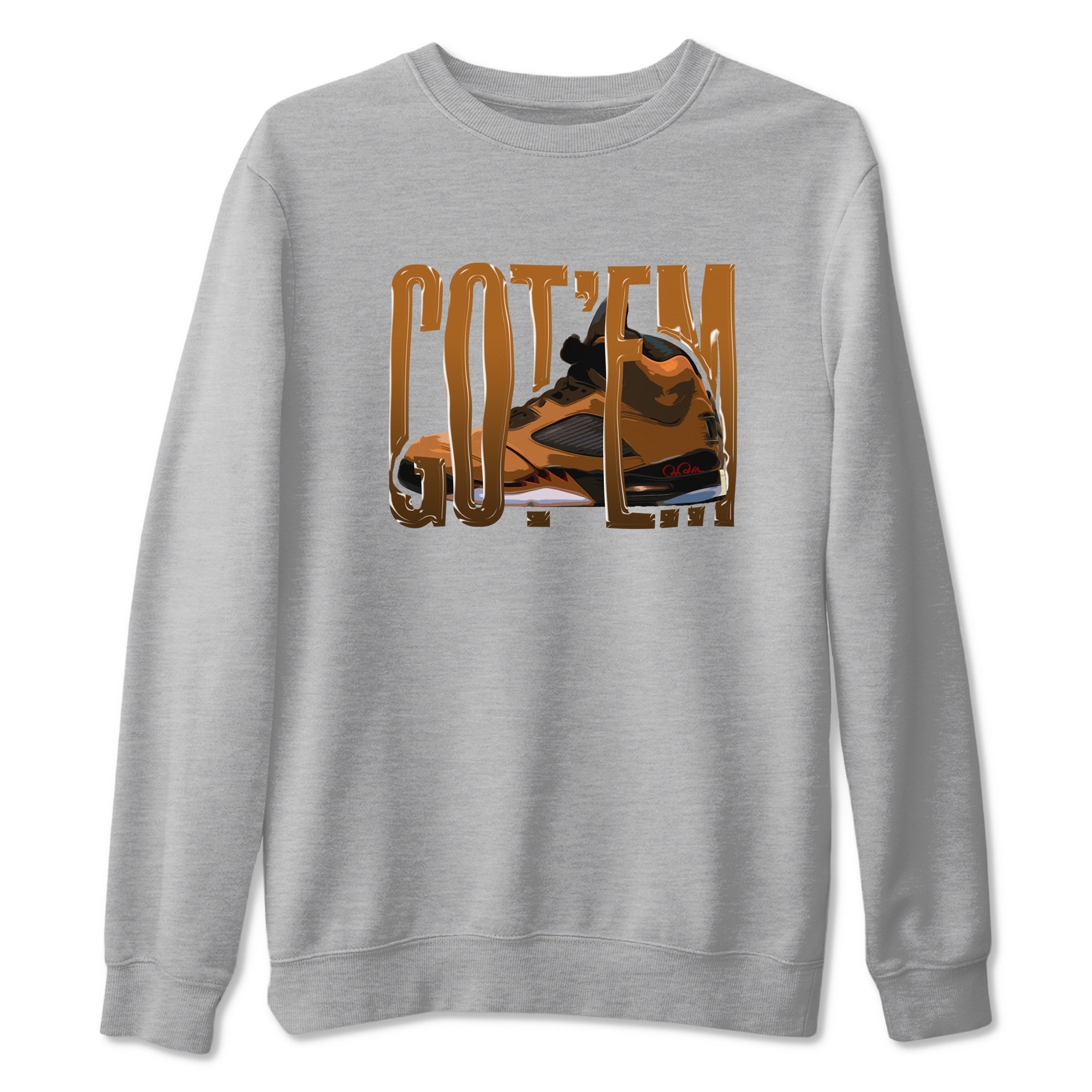 Wiggling Gotem snkmatch Tees - Air Jordan 5 Archaeo Brown