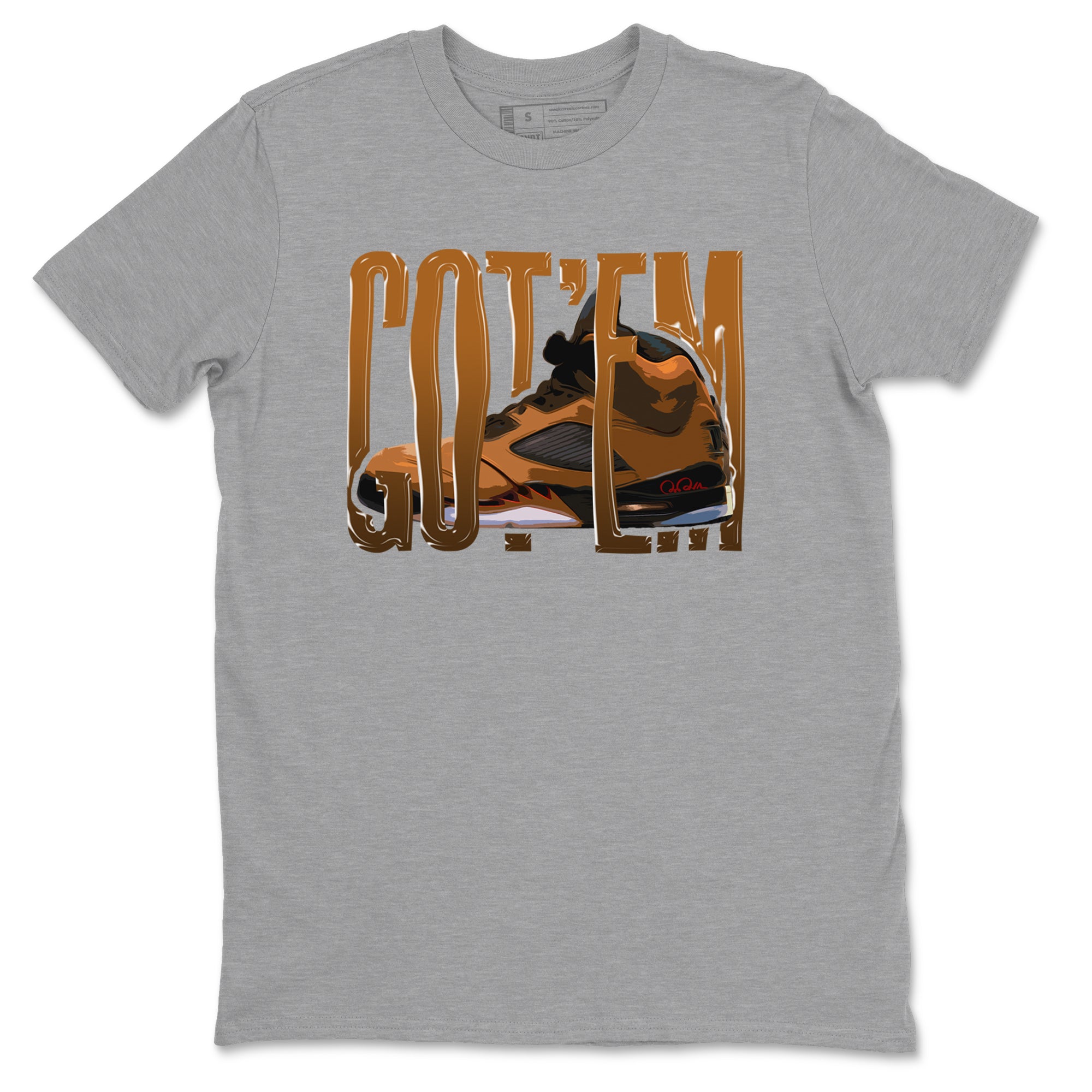 Wiggling Gotem snkmatch Tees - Air Jordan 5 Archaeo Brown