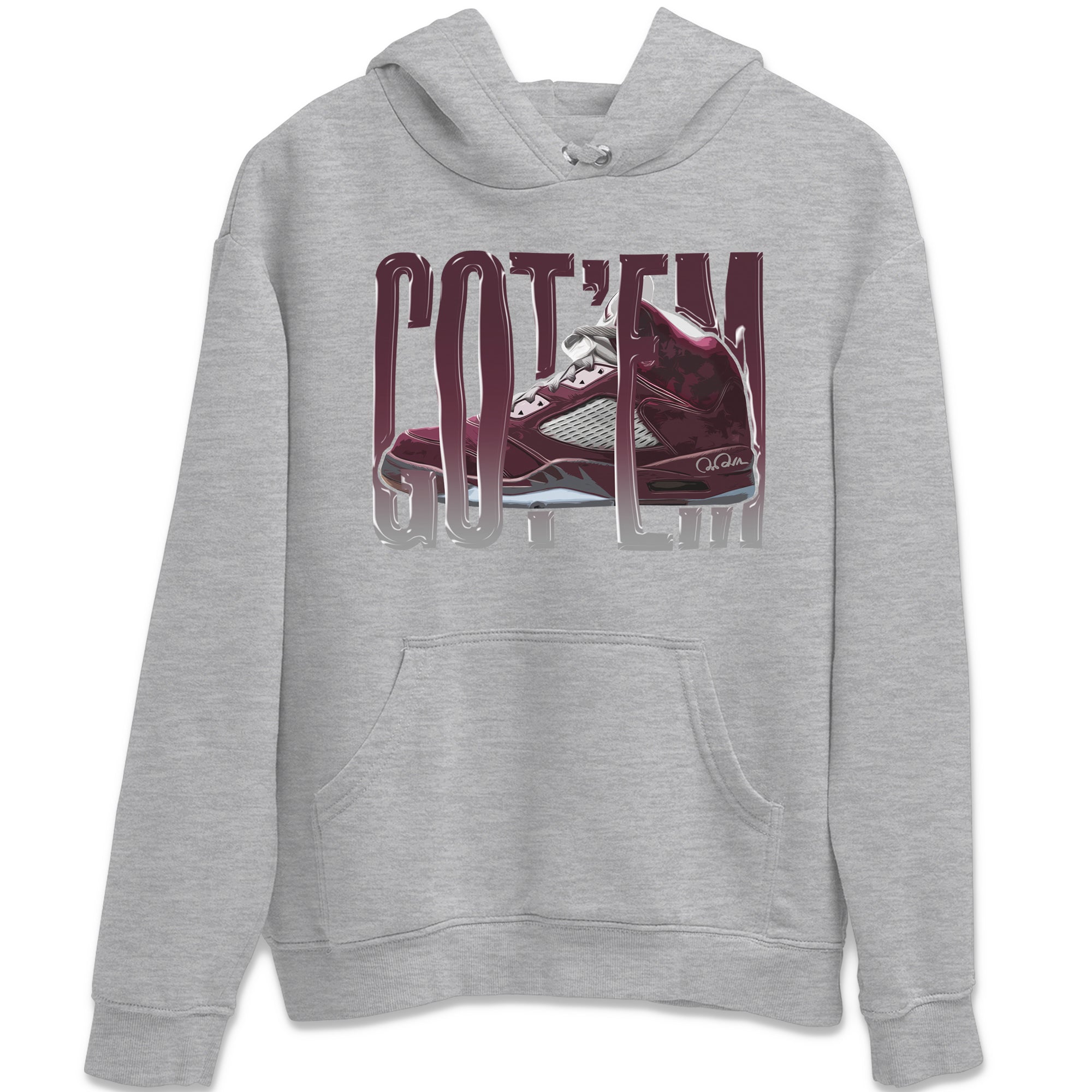 Wiggling Gotem Unisex Tops - Air Jordan 5 Burgundy