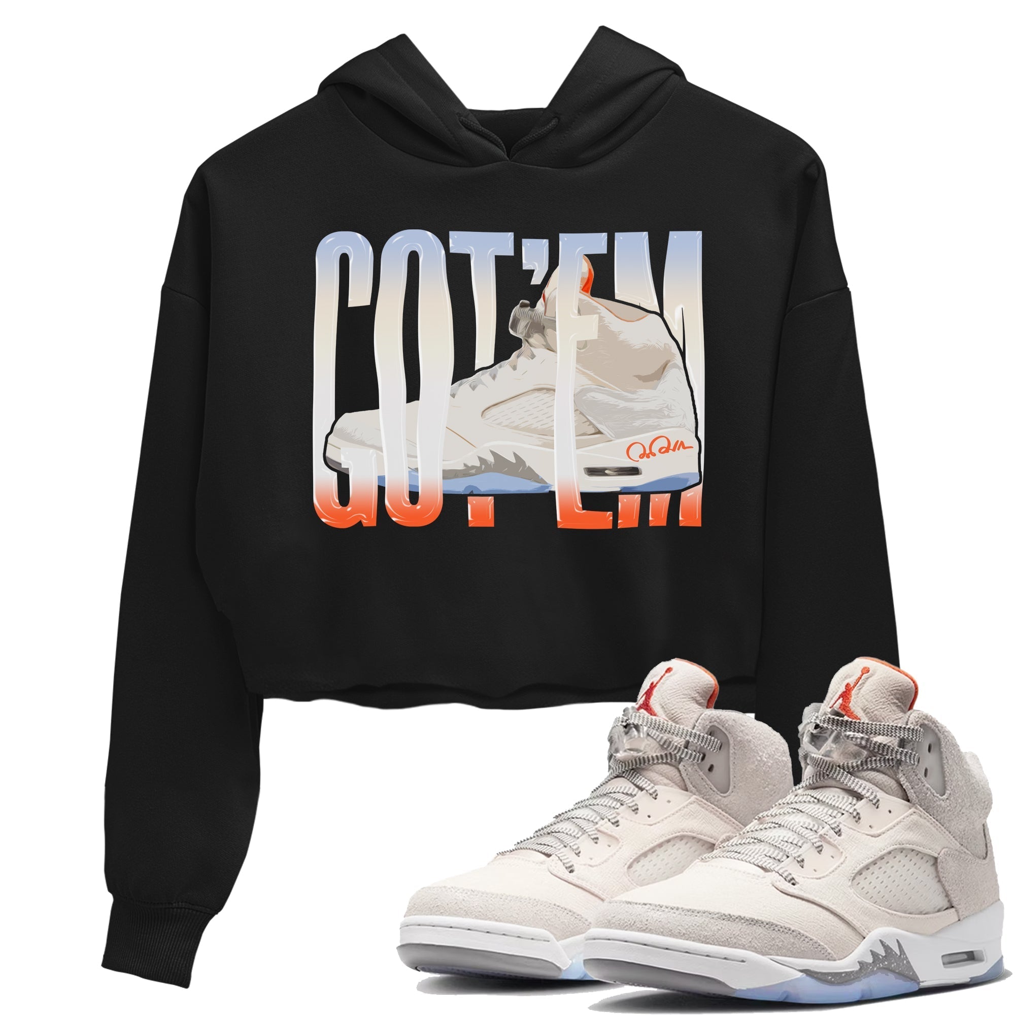 Wiggling Gotem Women's Tops - Air Jordan 5 Craft