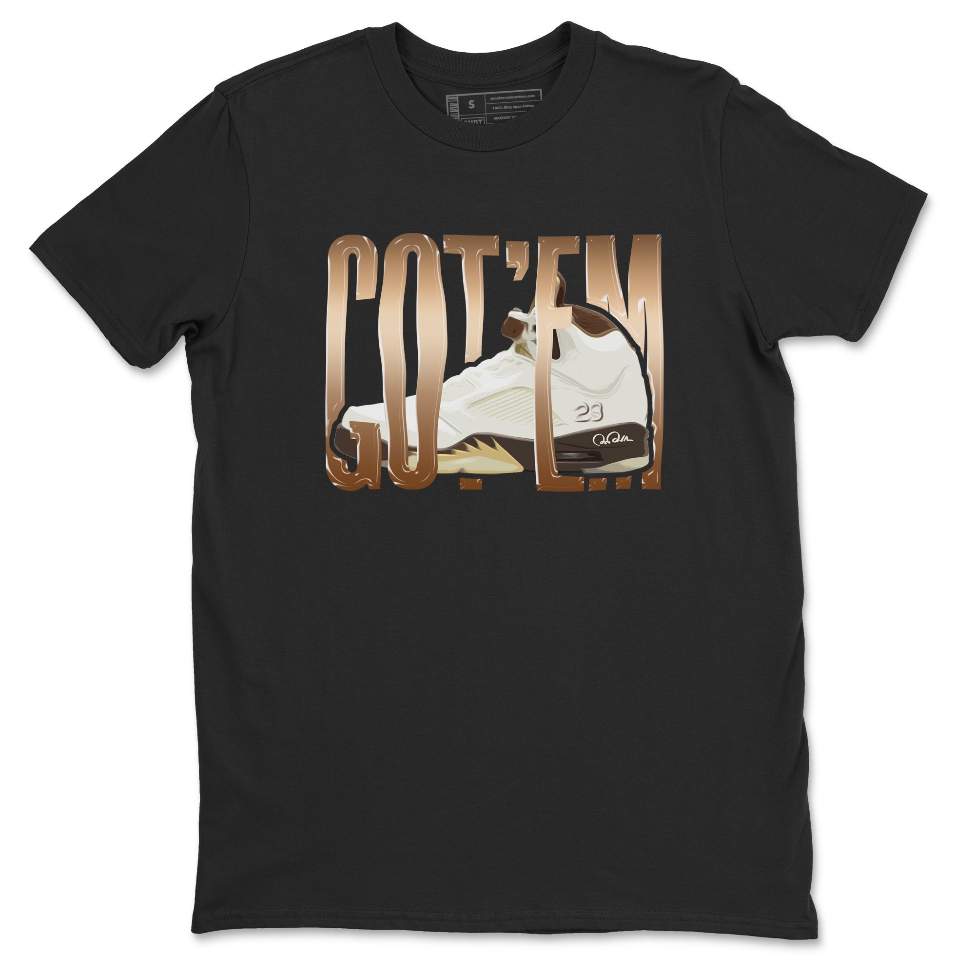 Wiggling Gotem snkmatch Tees - Air Jordan 5 Golden Ticket