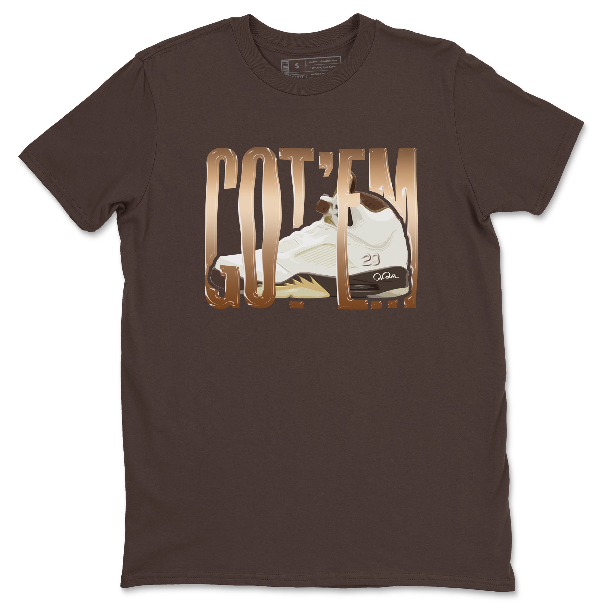 Wiggling Gotem snkmatch Tees - Air Jordan 5 Golden Ticket