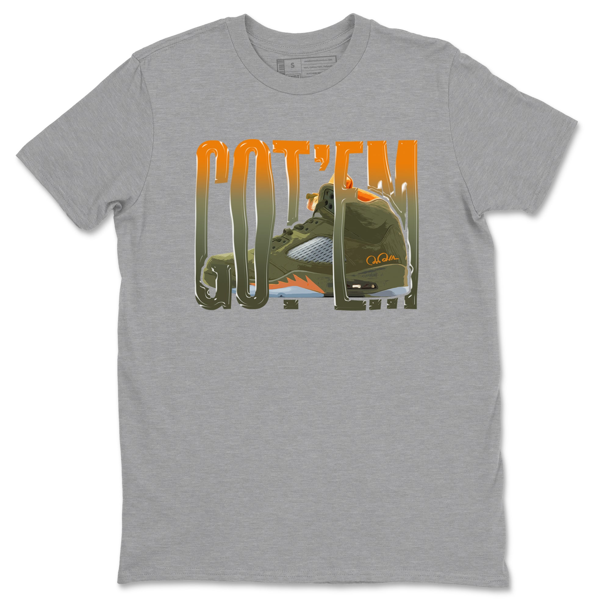 Wiggling Gotem snkmatch Tees - Air Jordan 5 Olive