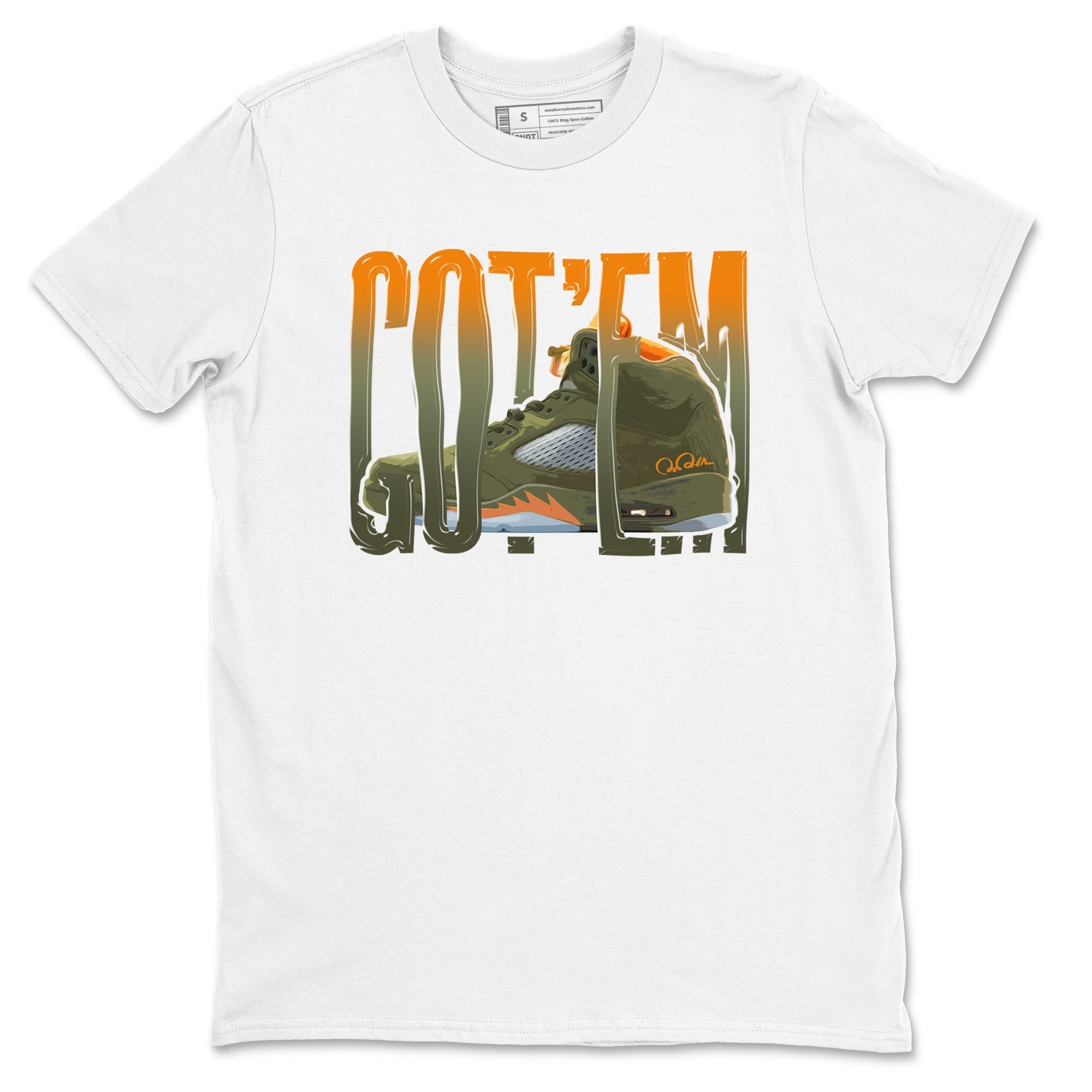 Wiggling Gotem snkmatch Tees - Air Jordan 5 Olive