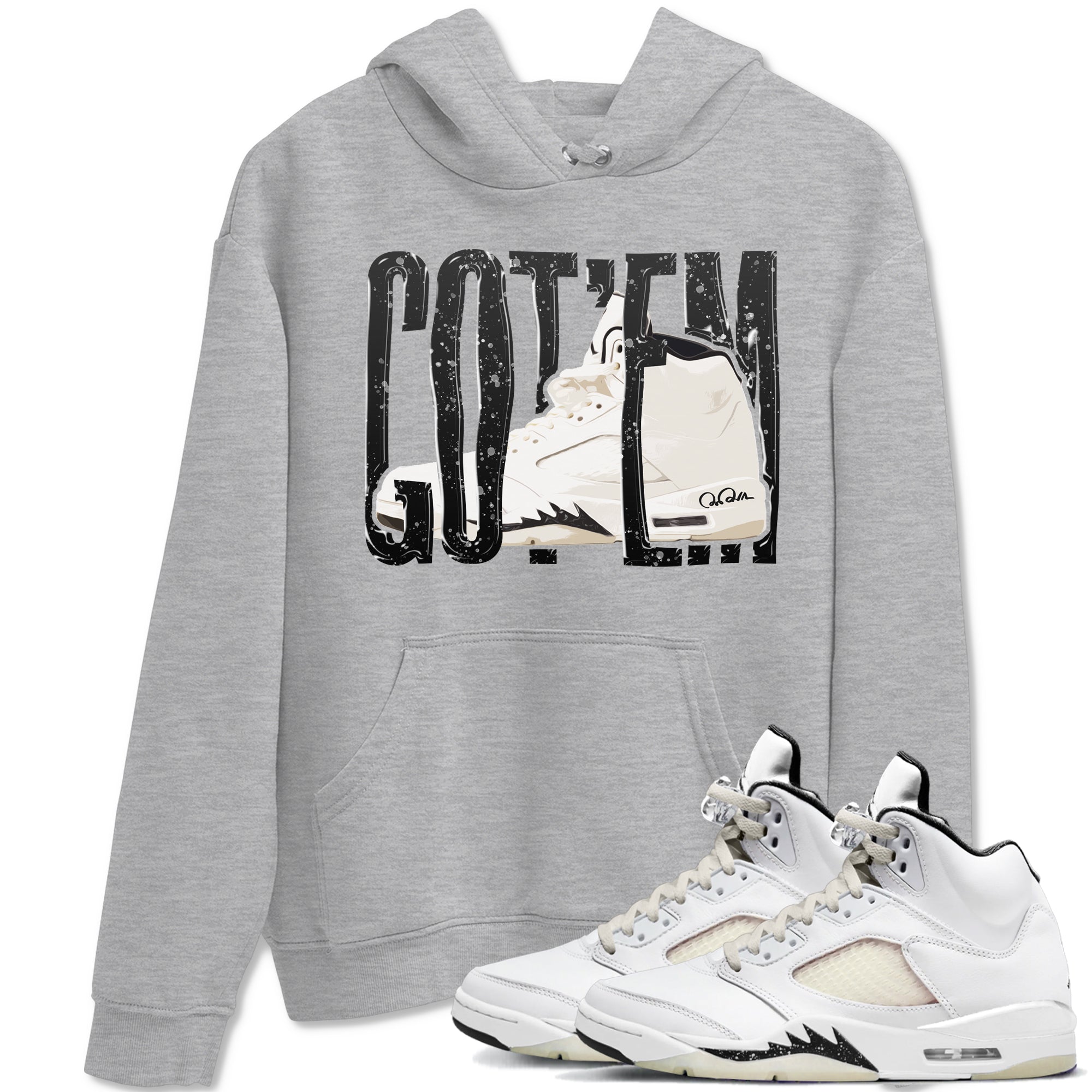 Wiggling Gotem snkmatch Tees - Air Jordan 5 Sail