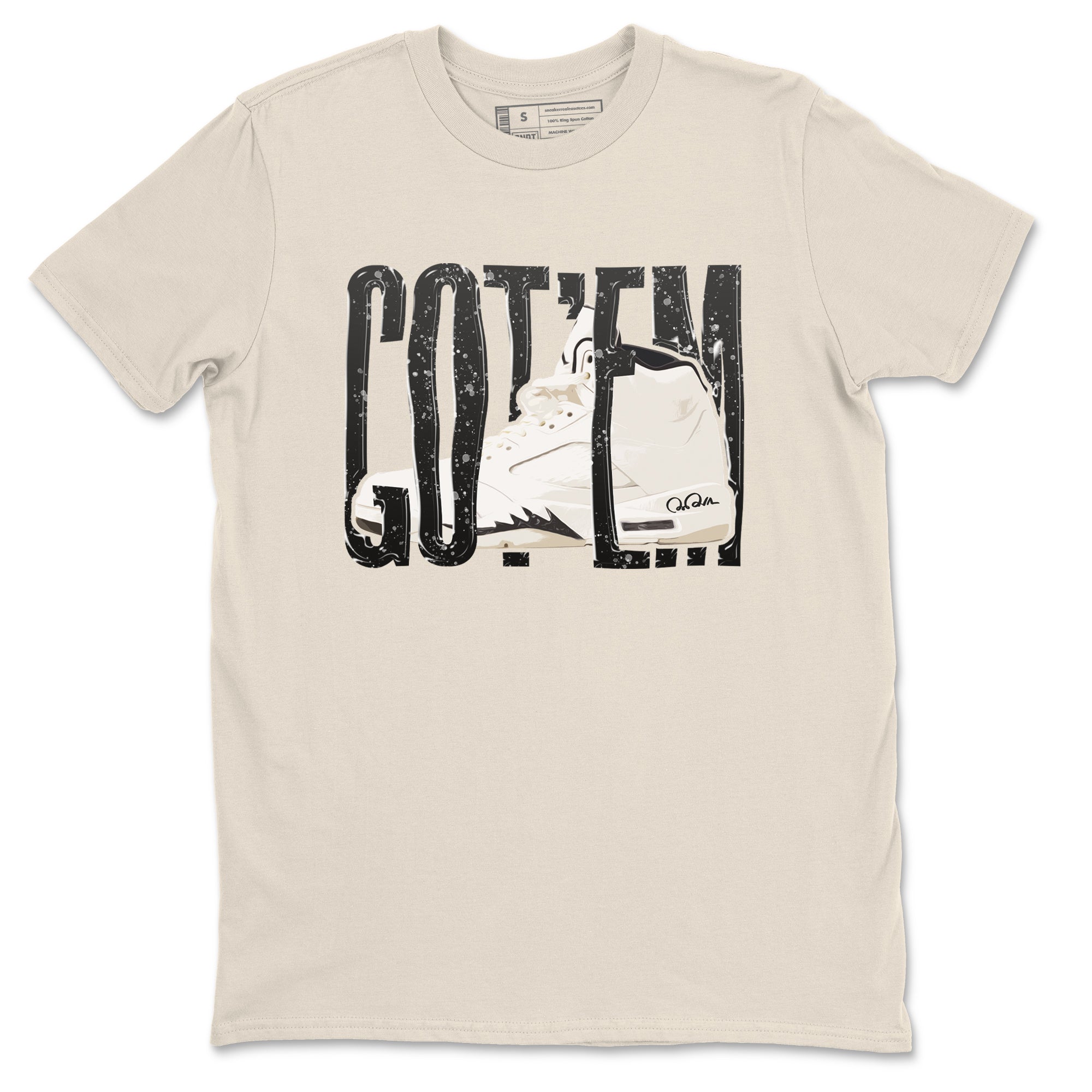 Wiggling Gotem snkmatch Tees - Air Jordan 5 Sail