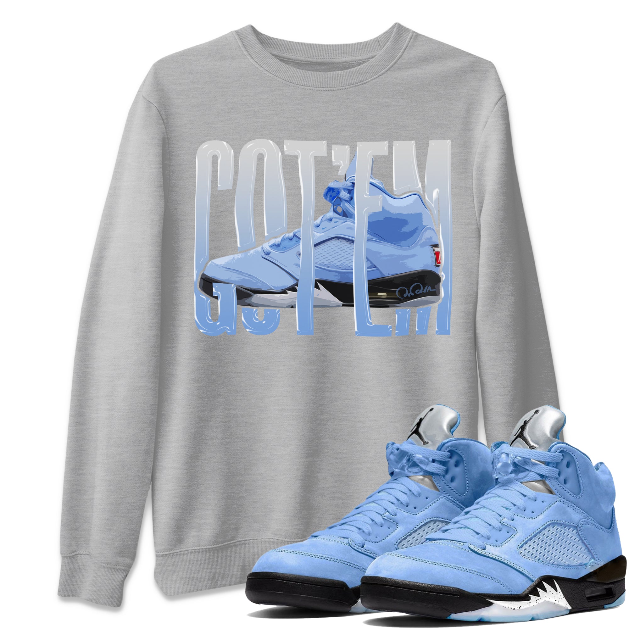 Wiggling Gotem Unisex Tops - Air Jordan 5 UNC