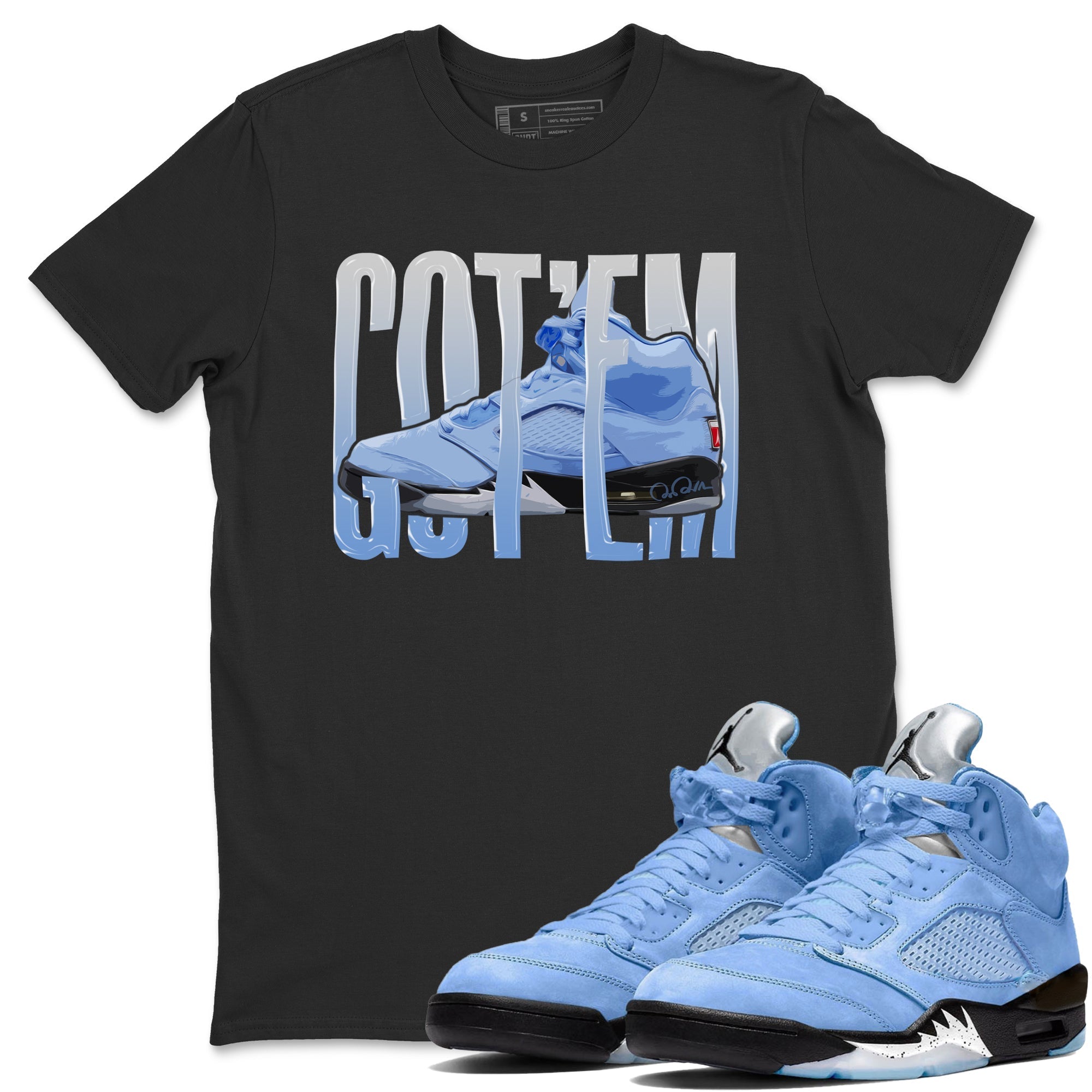 Wiggling Gotem Unisex Tops - Air Jordan 5 UNC