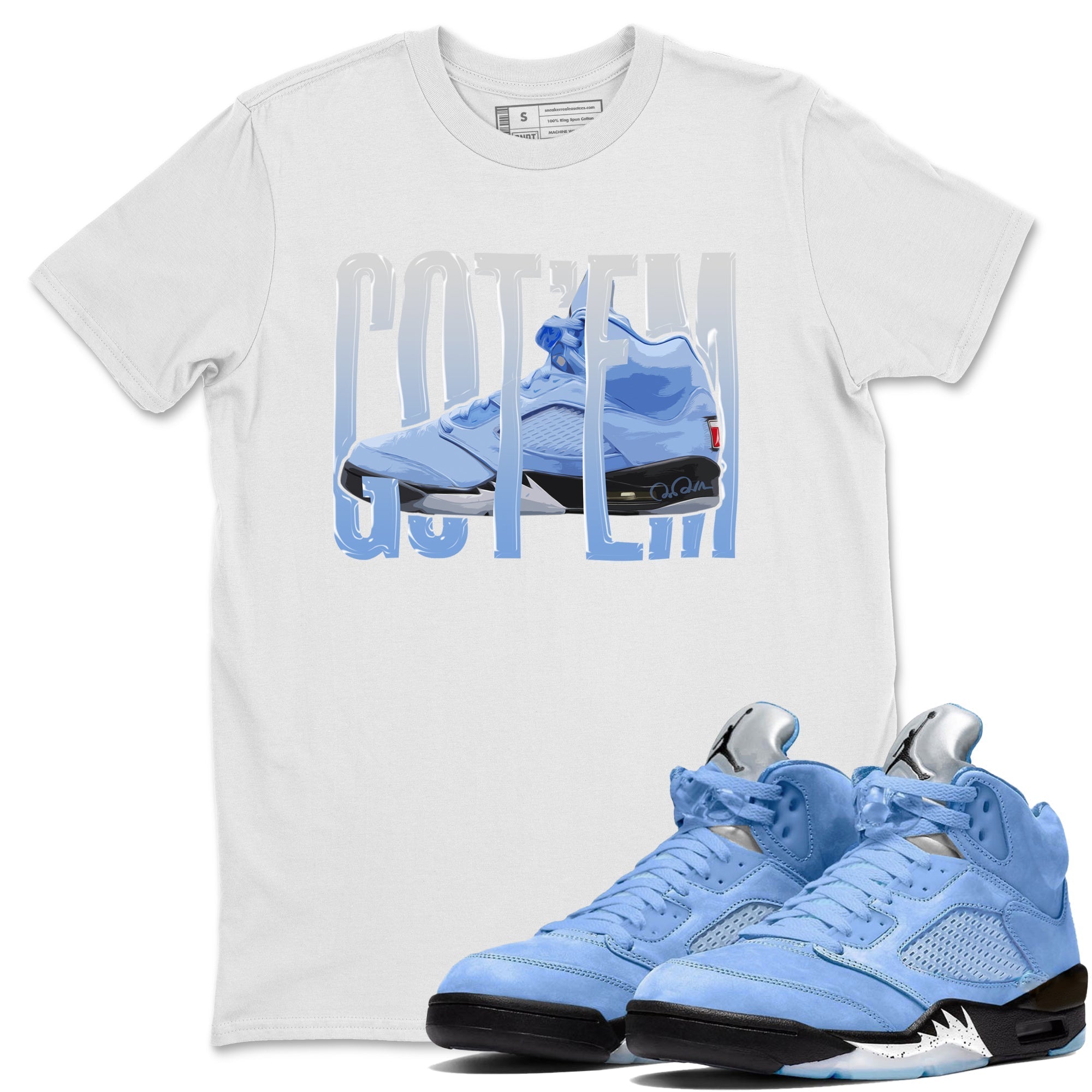 Wiggling Gotem Unisex Tops - Air Jordan 5 UNC