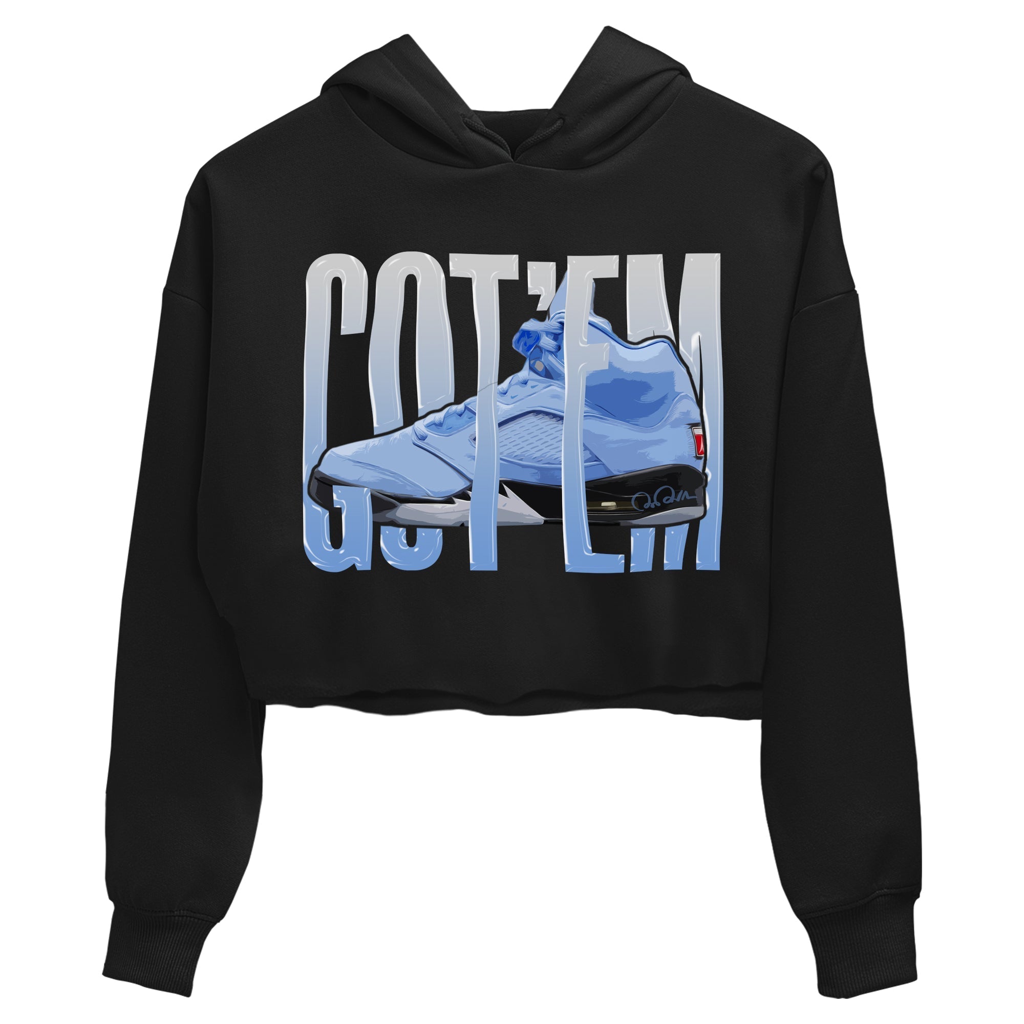 Wiggling Gotem Women's Tops - Air Jordan 5 UNC