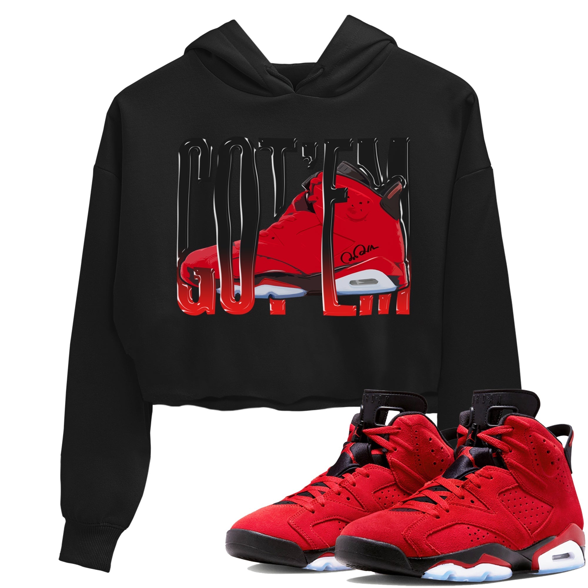 Wiggling Gotem Women's Tops - Air Jordan 6 Toro Bravo