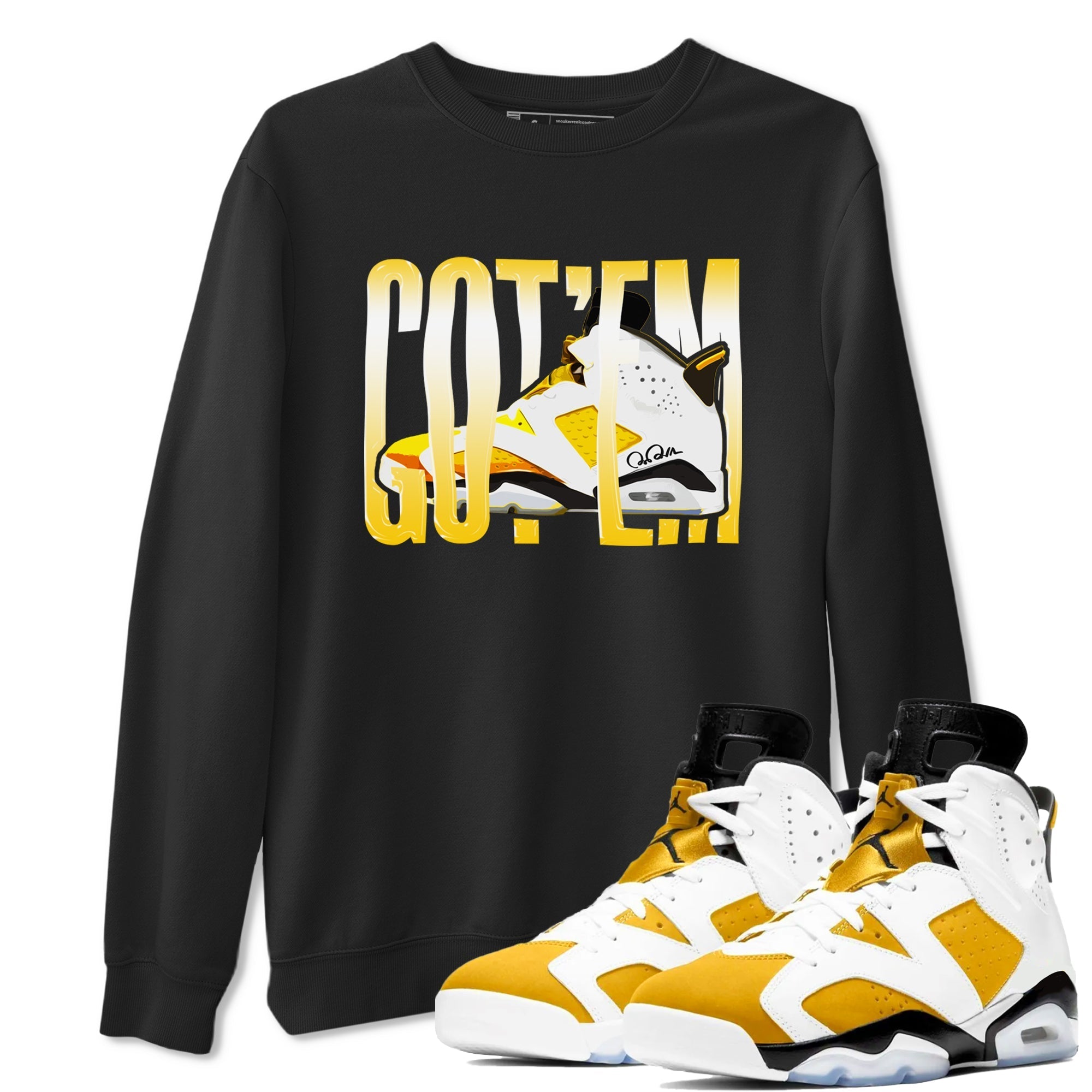 Wiggling Gotem snkmatch Tee - Air Jordan 6 Yellow Ochre