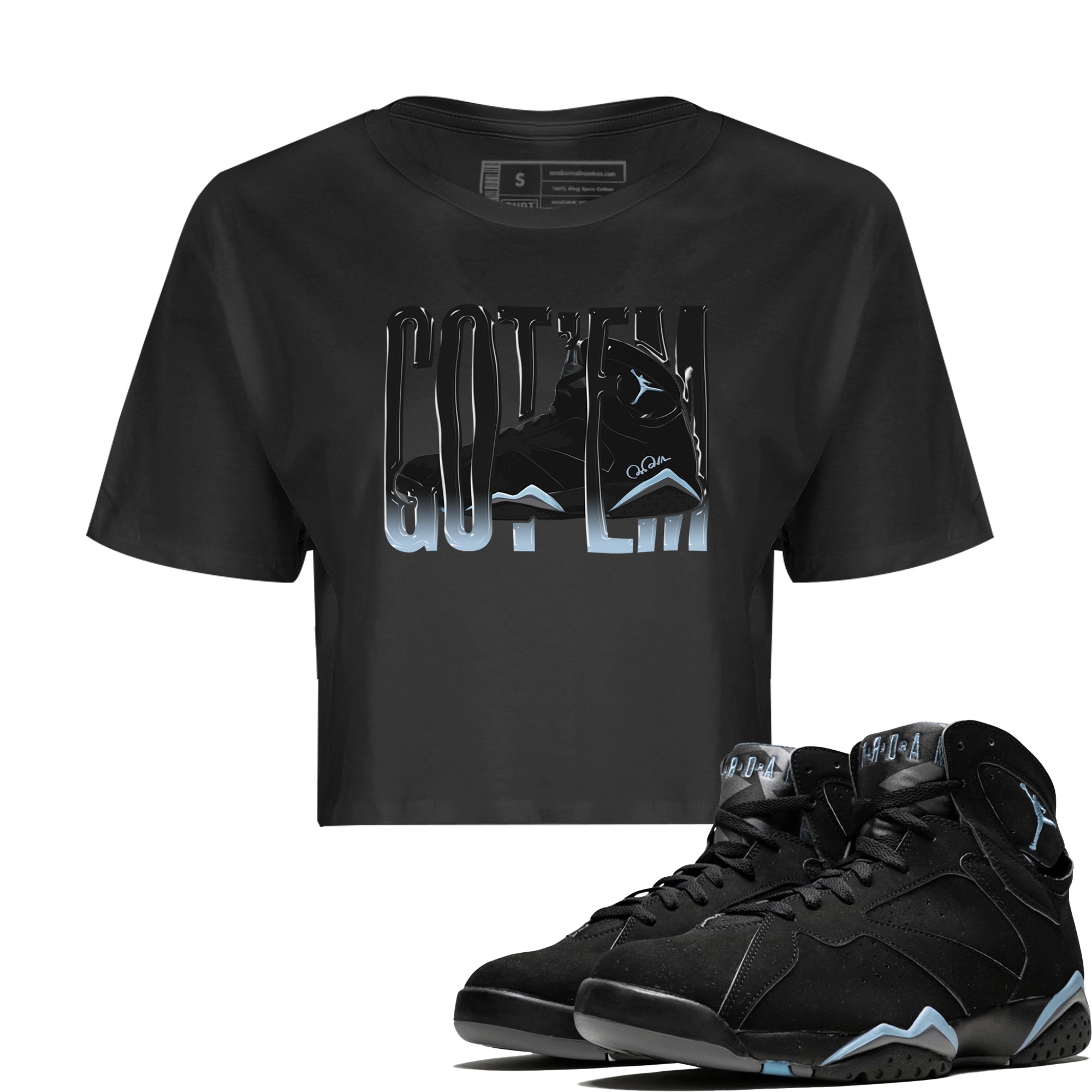 Wiggling Gotem Women's Tops - Air Jordan 7 Chambray