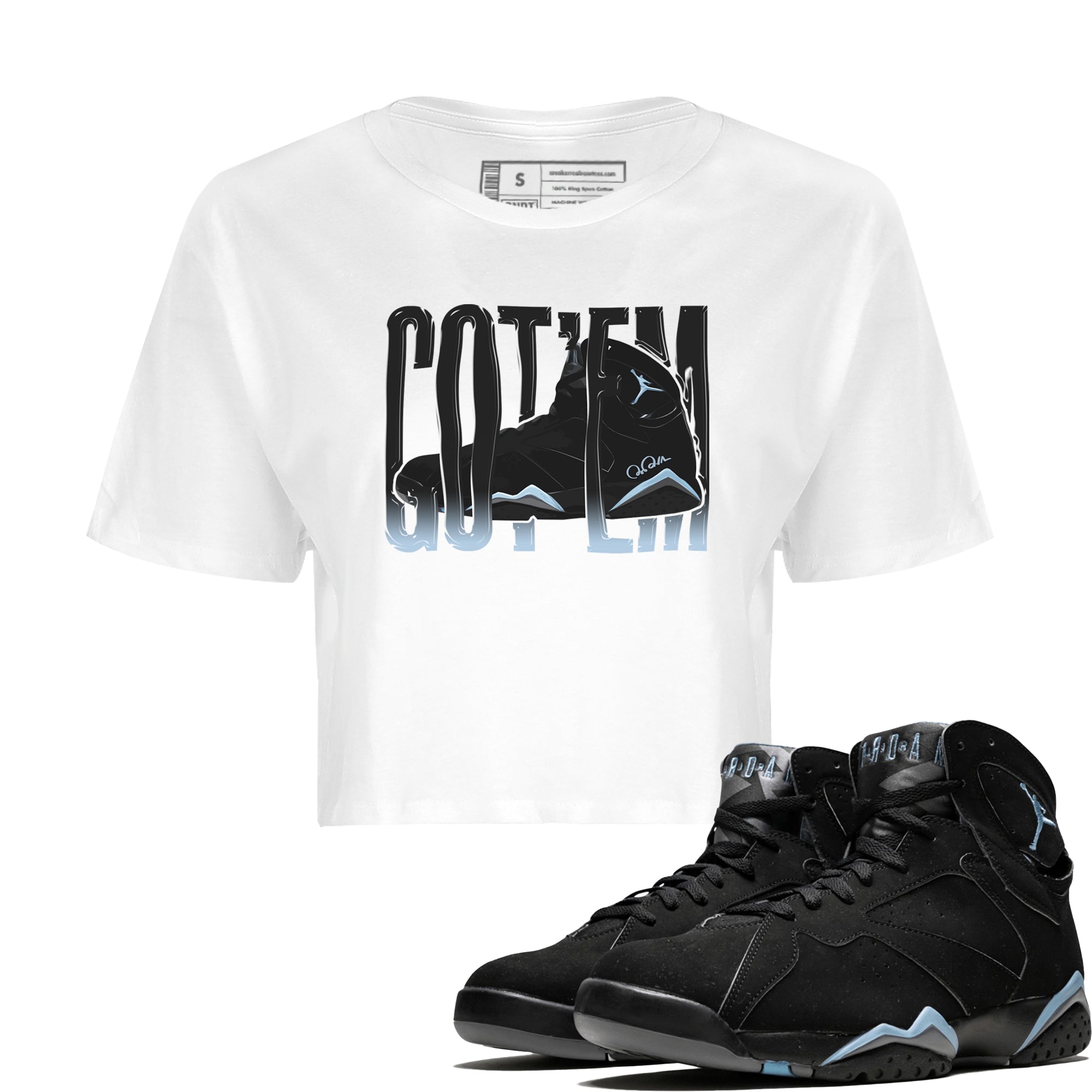 Wiggling Gotem Women's Tops - Air Jordan 7 Chambray