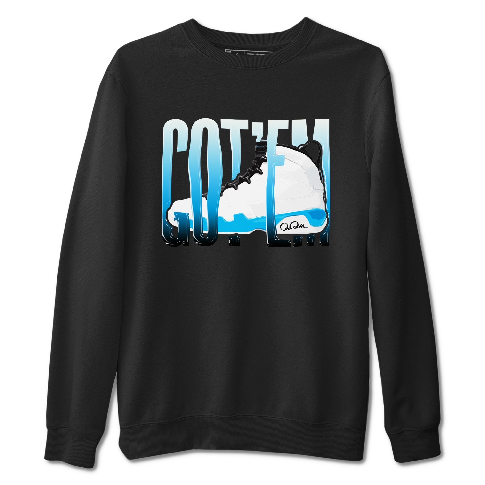 Wiggling Gotem snkmatch Tees - Air Jordan 9 Powder Blue